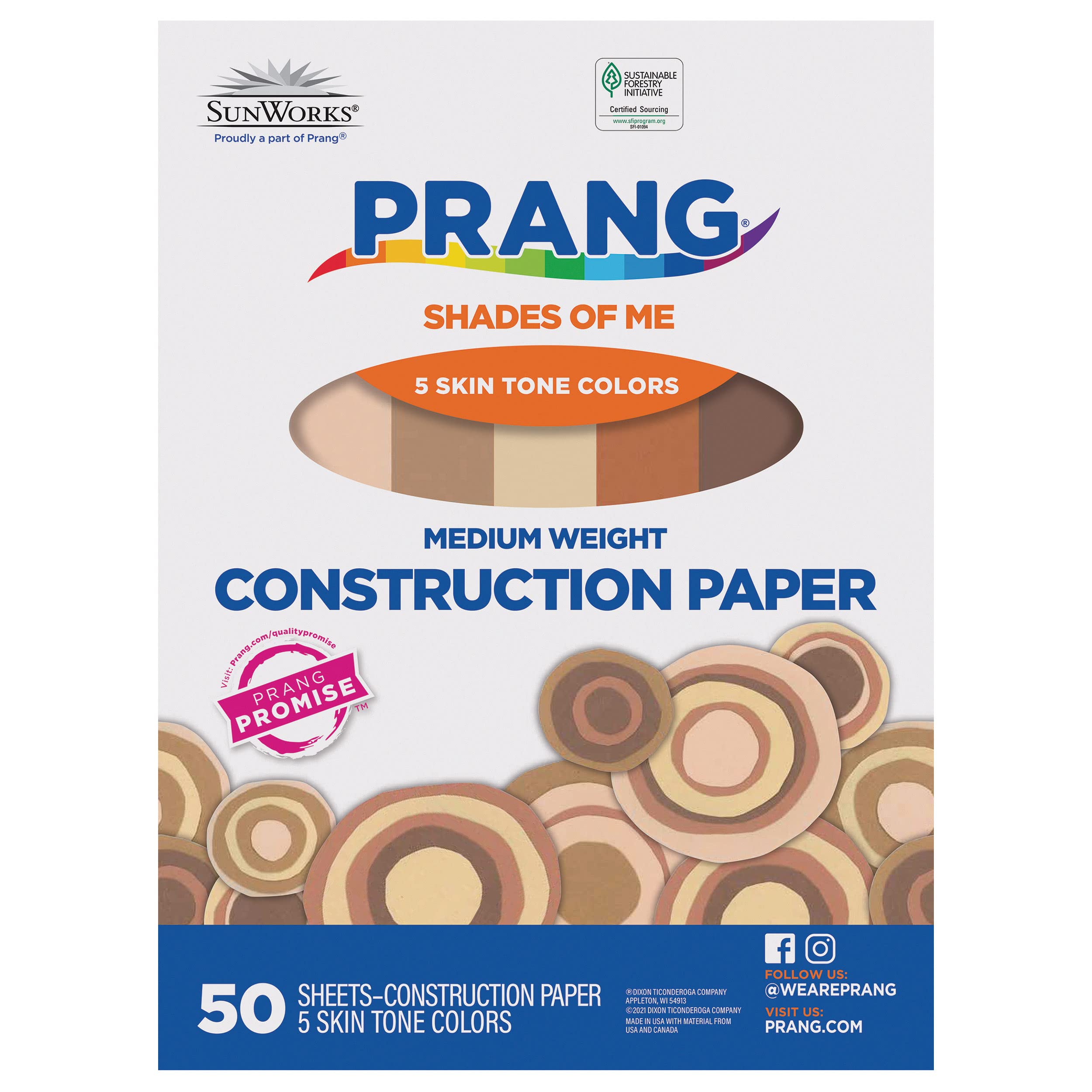  Prang (Formerly SunWorks) Construction Paper, 10 Assorted  Colors, 12 x 18, 50 Sheets : Arts, Crafts & Sewing