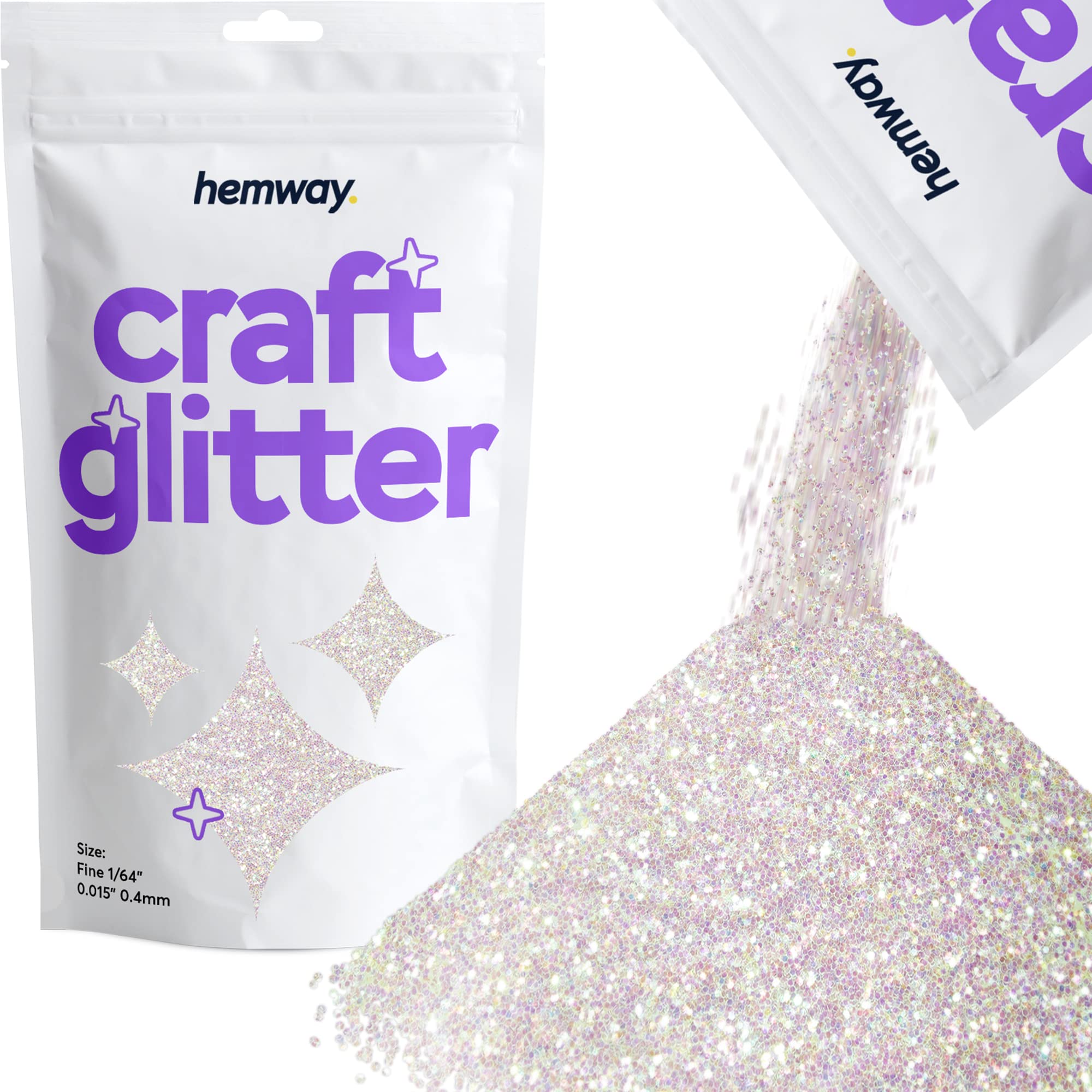 100g Fine Glitter for Crafts and Decor Metallic Shades 