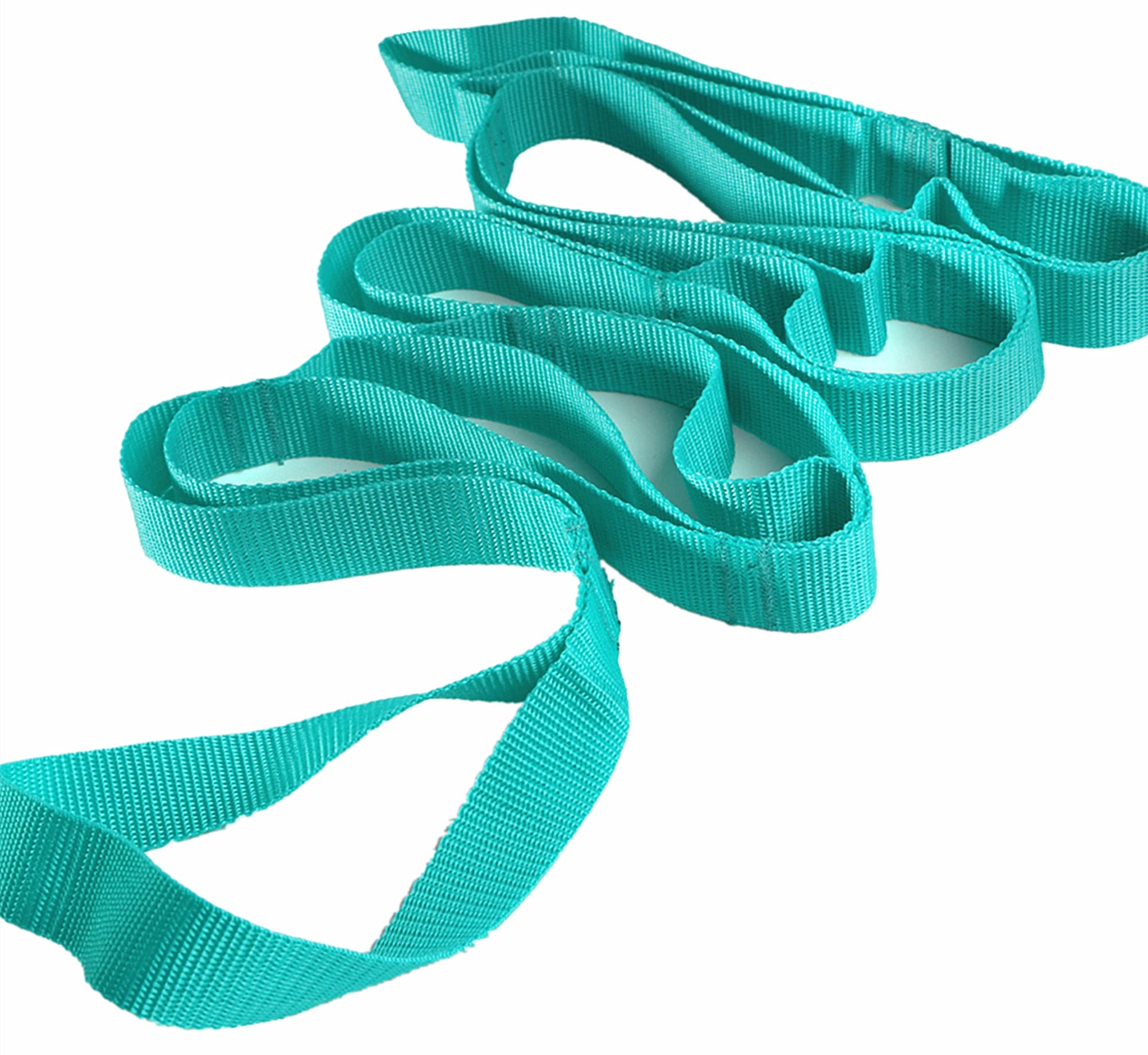 Scotamalone Yoga Strap Stretching Strap with Exercise Book Physical Therapy  Equipment Stretch Band Rehab Multi-Loop Strap Nonelastic Exercise Strap for  Pilates, Dance and Gymnastics light green