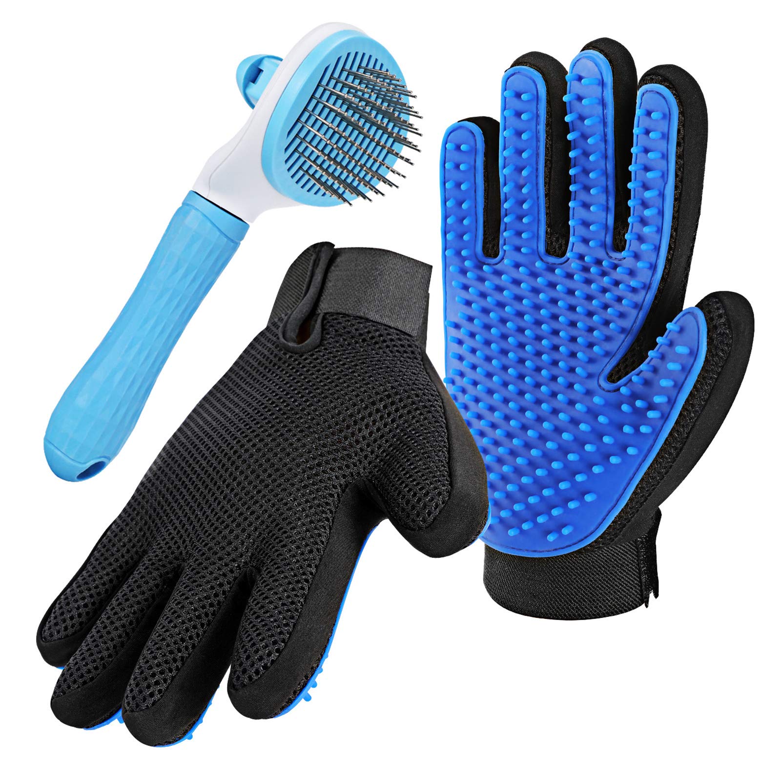 Gentle deshedding outlet glove for cats