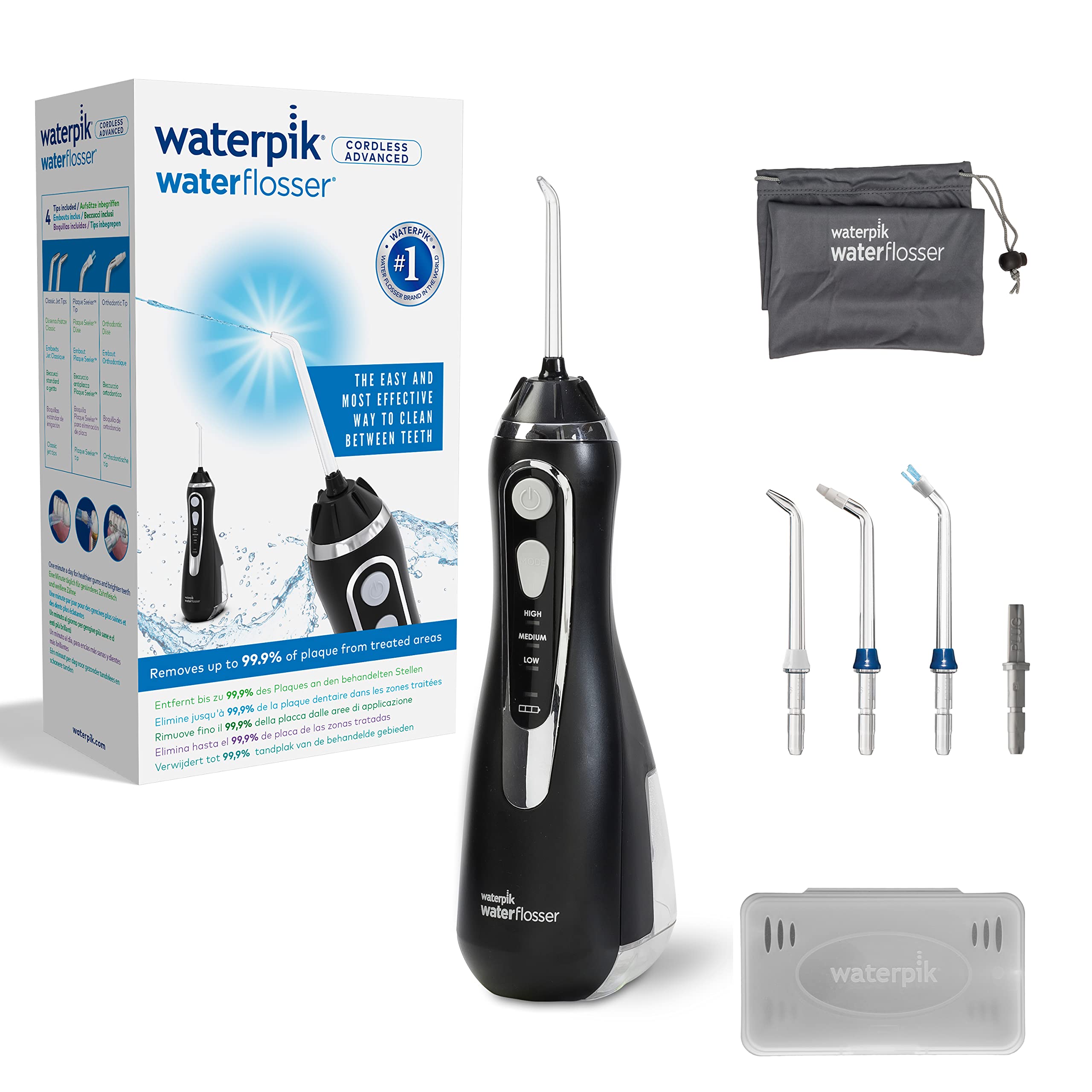 Waterpik Cordless Advanced Water Flosser with 3 Pressure Settings