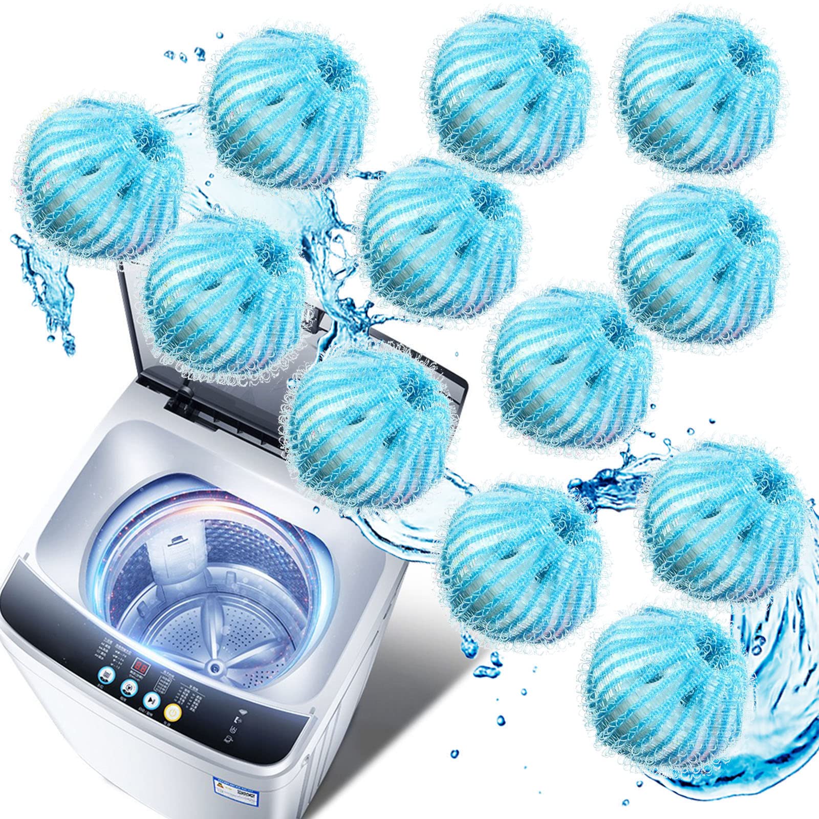 Pet Hair Remover for Laundry Dryer Balls Reusable Washing Machine Hair  Catcher Pet Dog Cat Hair Catcher Lint Remover, 6 Colors (18 Pieces)