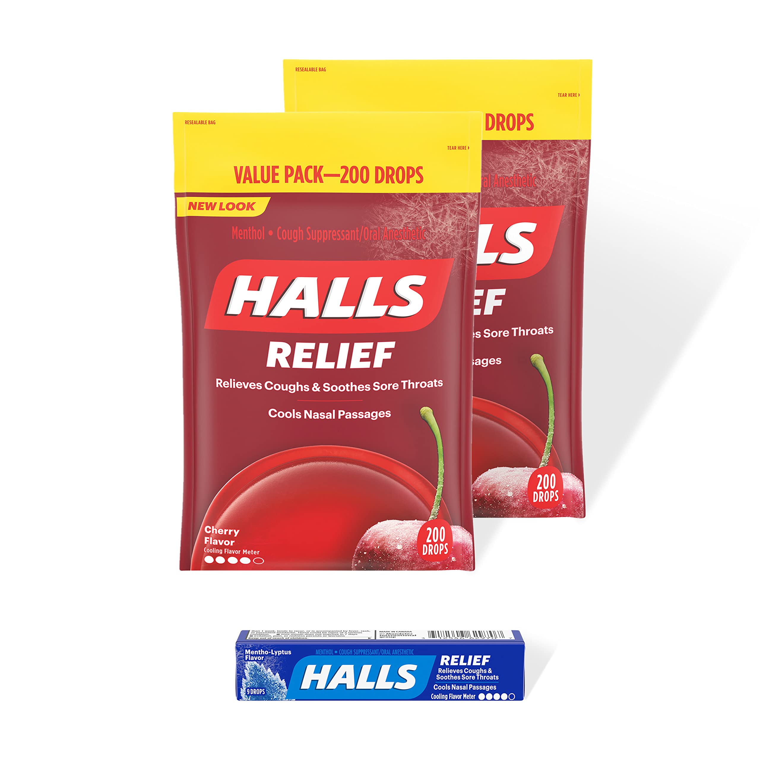 Halls Cough Drops - Zip Pak