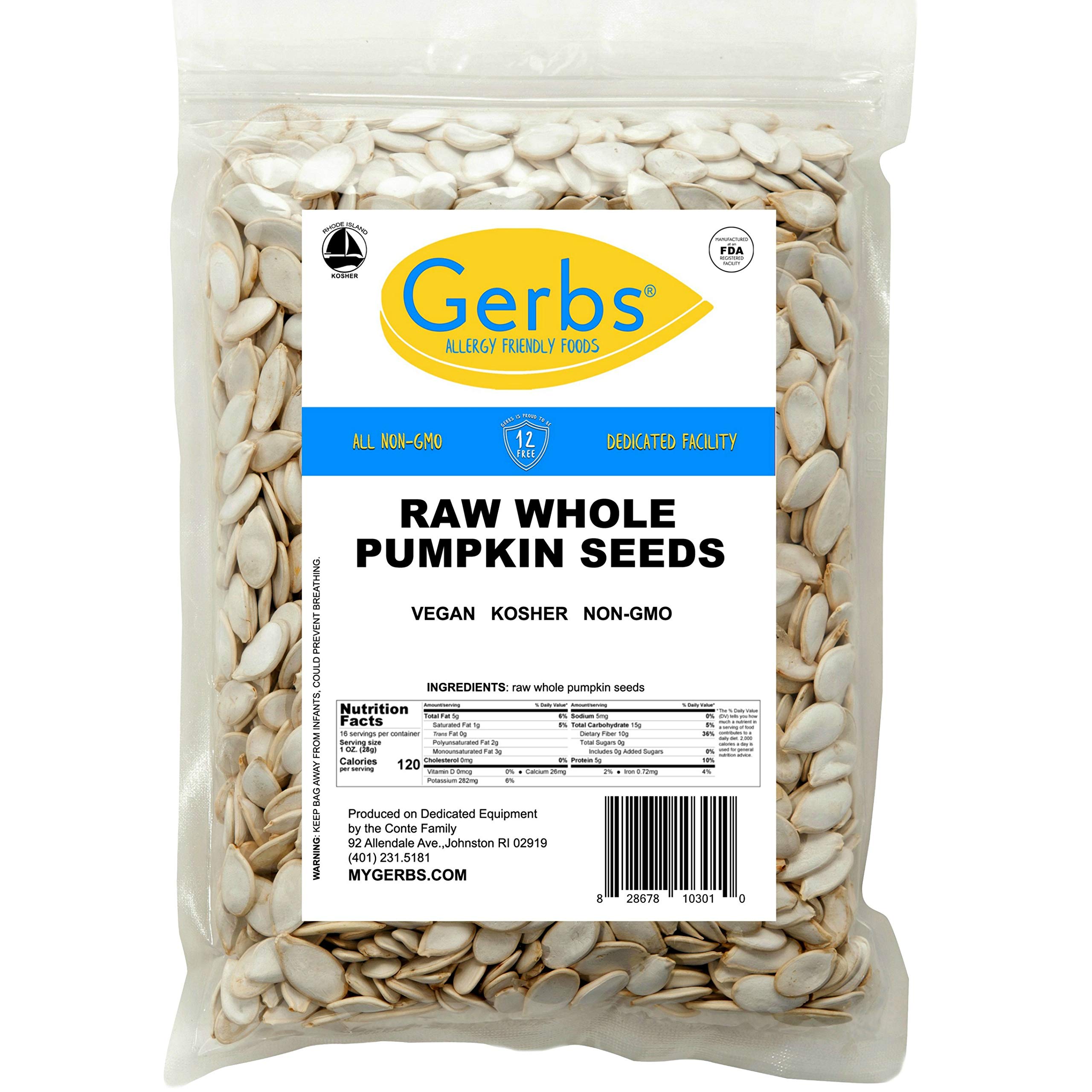 GERBS Raw Whole Pumpkin Seed (Pepitas) In Shell 1 lb., Top 14