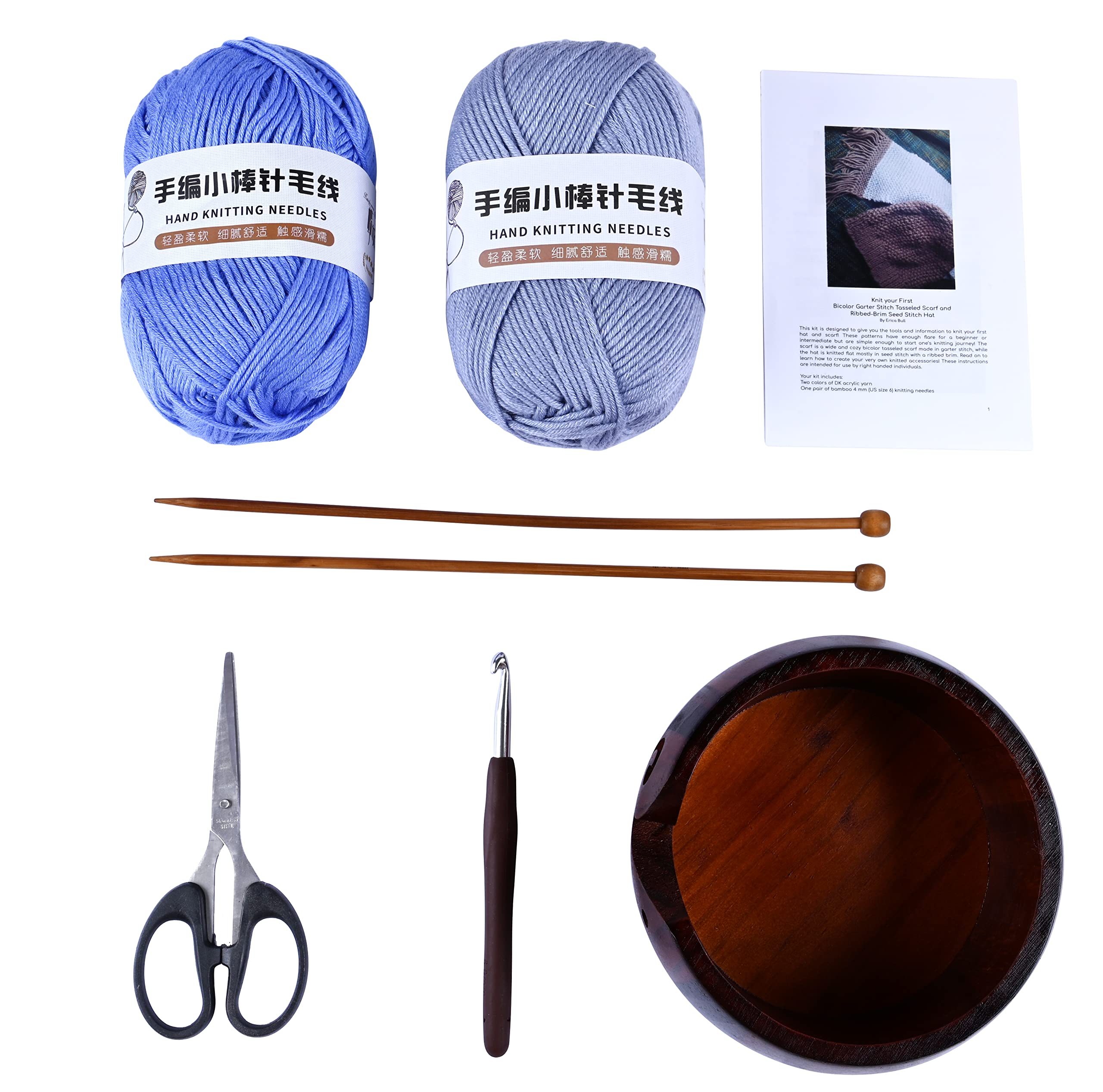 Knitting Kit for Beginners Adults & Kids, Knitting Starter Kit