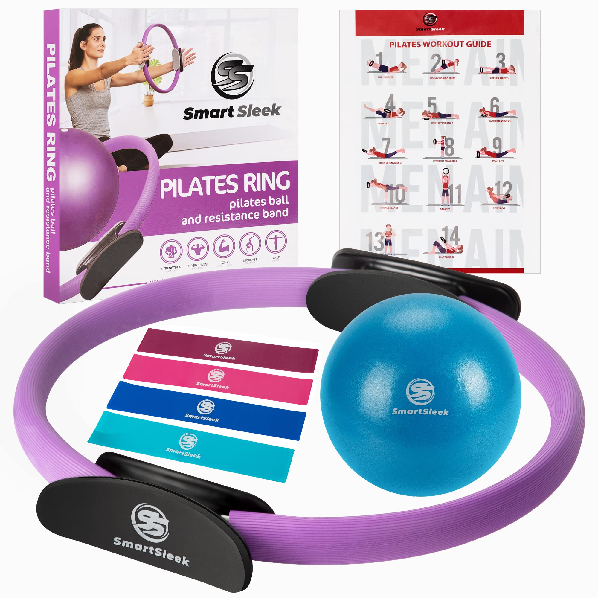5PCS Yoga Pilates Circle Exercise Equipment – 6 Star Fitness