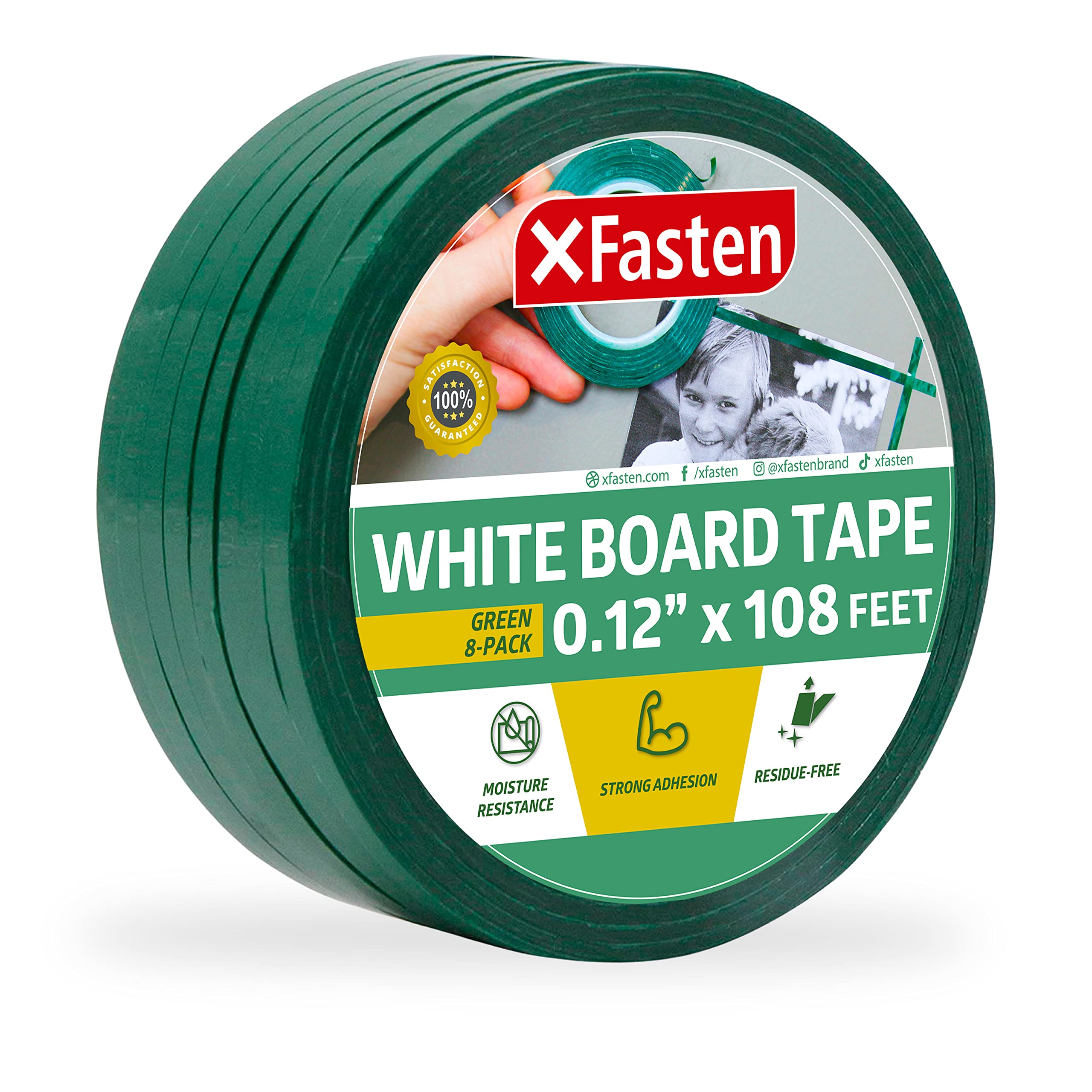 Whiteboard Pinstripe Tape 12 Rolls 1/8 Thin White Board Dry Erase Line  Gridding Tape