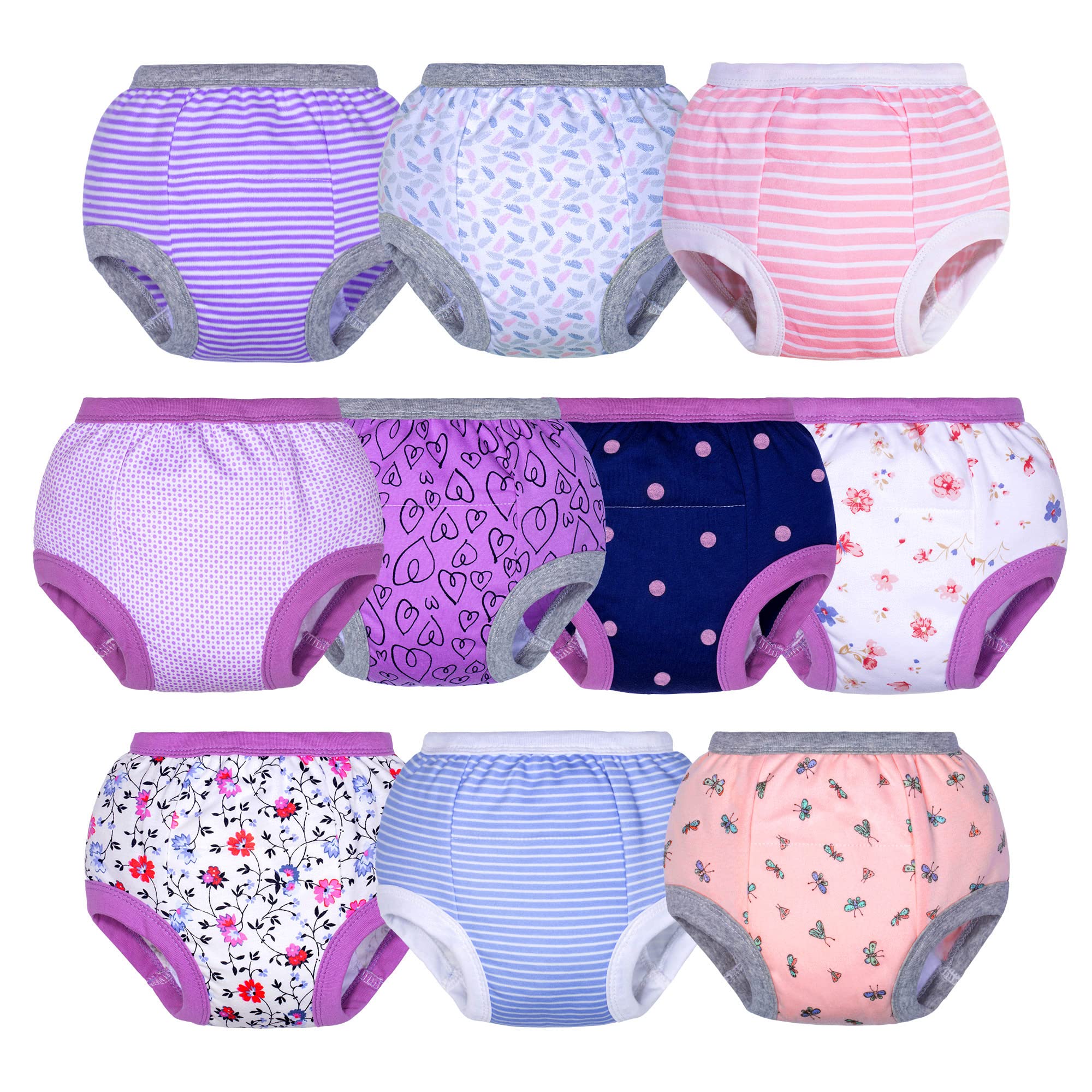 BIG ELEPHANT Unisex Baby Pure Cotton Potty Training Pants Ultra Wide Pee- Proof Wing Underwear 6-Pack Set : : Clothing & Accessories