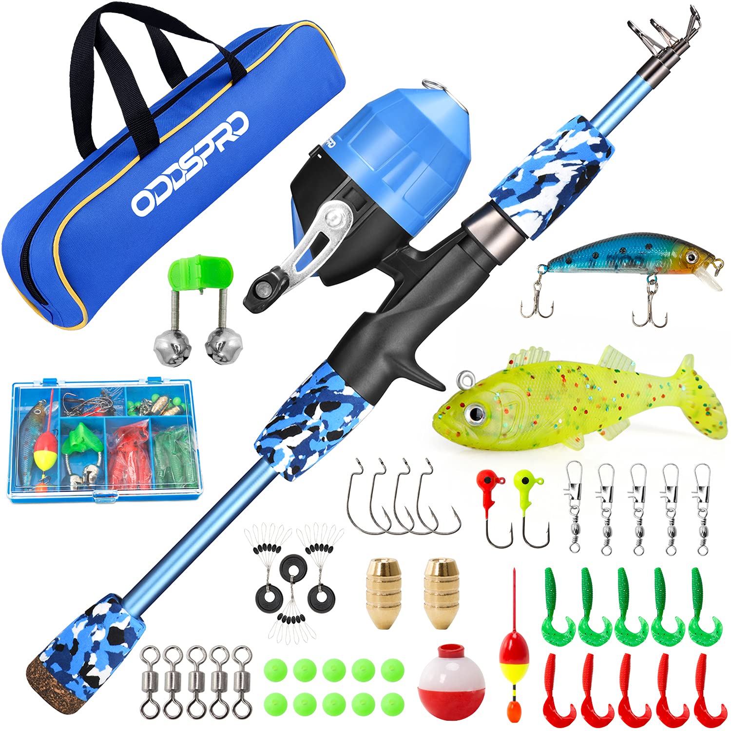 Fishing Tackle Kit Portable Convenient Portable Fishing Rod Set