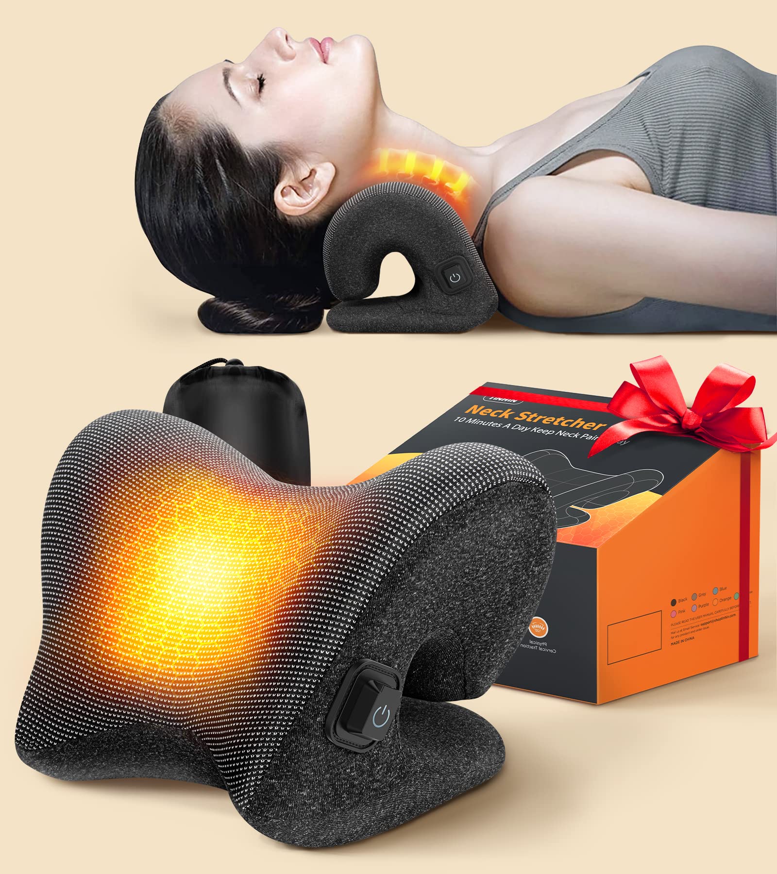 Infrared Rotating Head and Neck Massager Pillow – Healthy Livin' Solutions