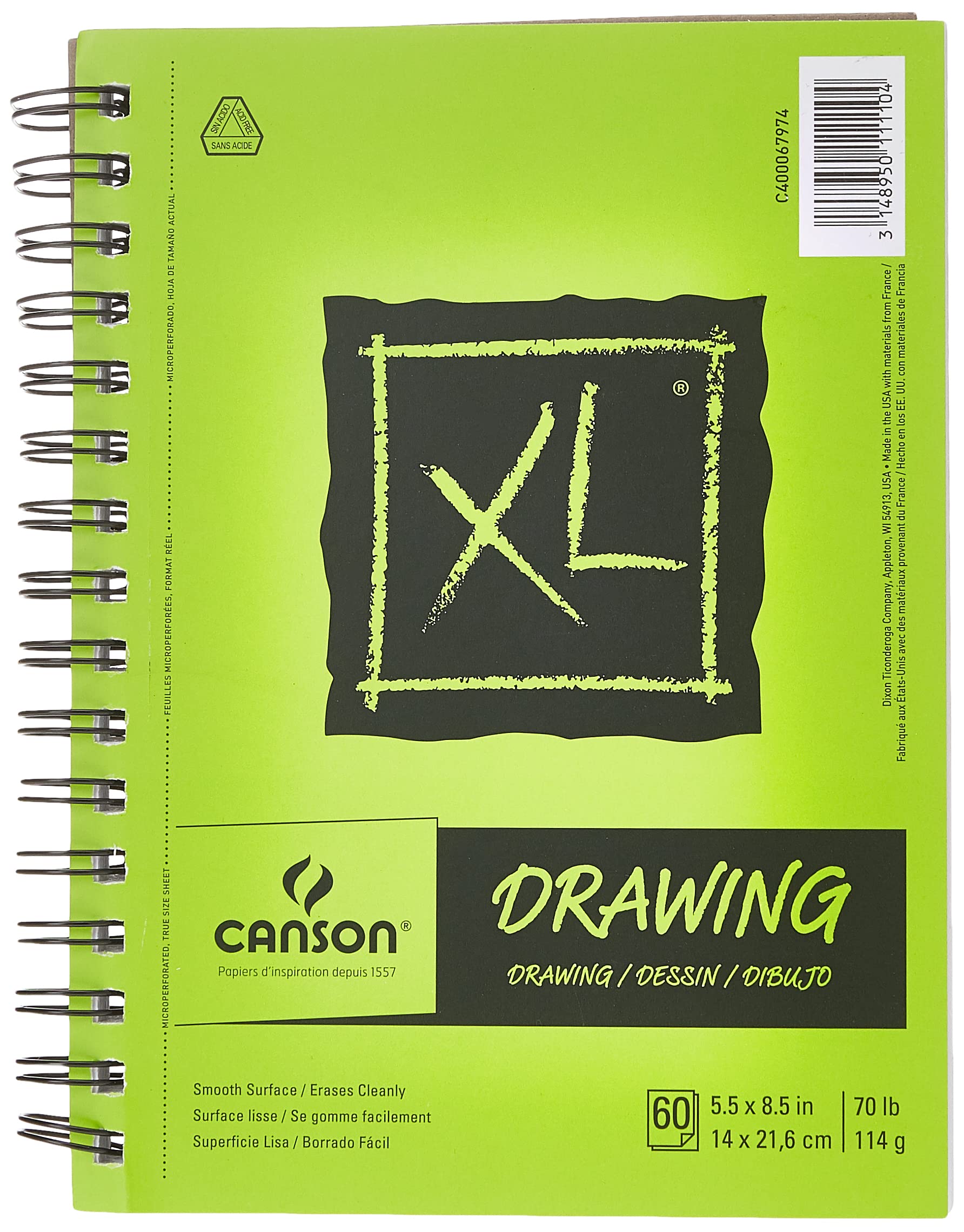  Canson XL Series Drawing, 9 x 12, Green : Arts, Crafts &  Sewing