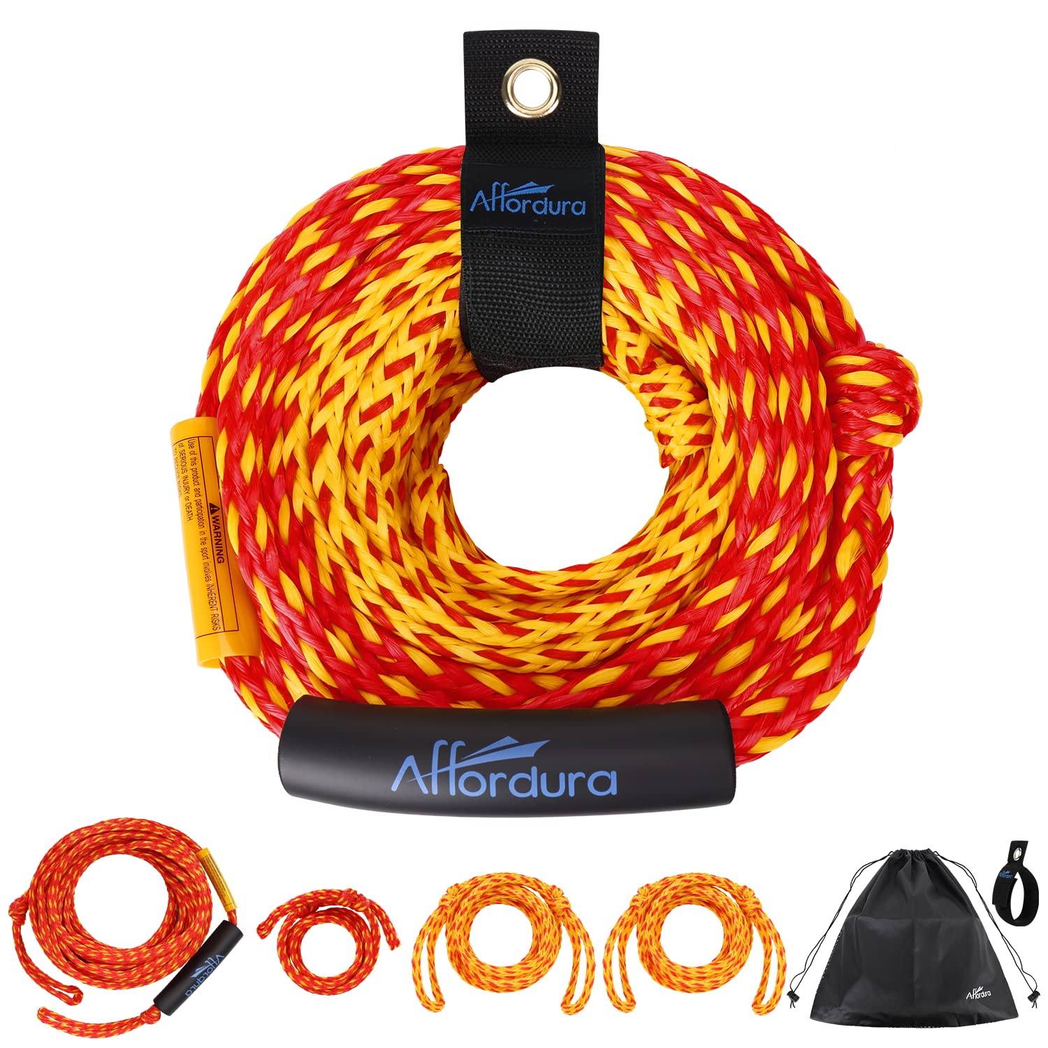 Wakeboard Rope Water Ski Rope with Floating Handles, Tow Rope for