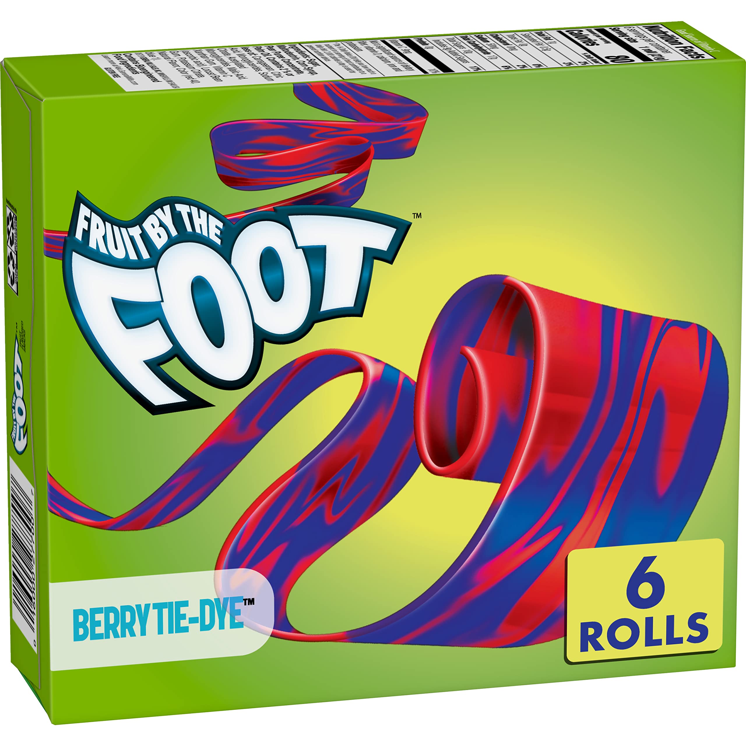 Fruit by the Foot Fruit Flavoured Snacks, Variety Pack, Gluten Free, 6 ct