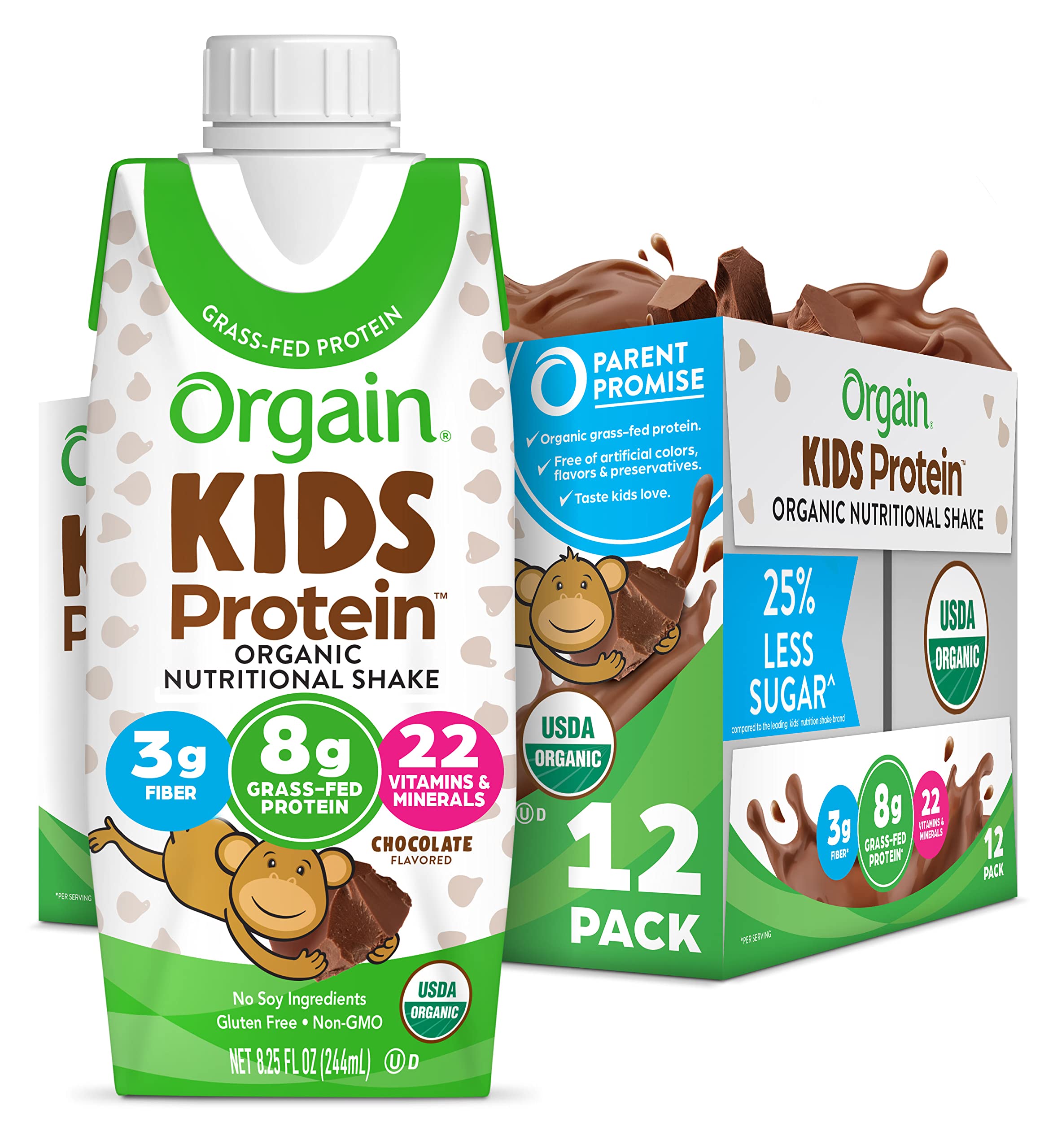 Orgain Clean Protein Chocolate Shake (18 ct, 11 fl oz)