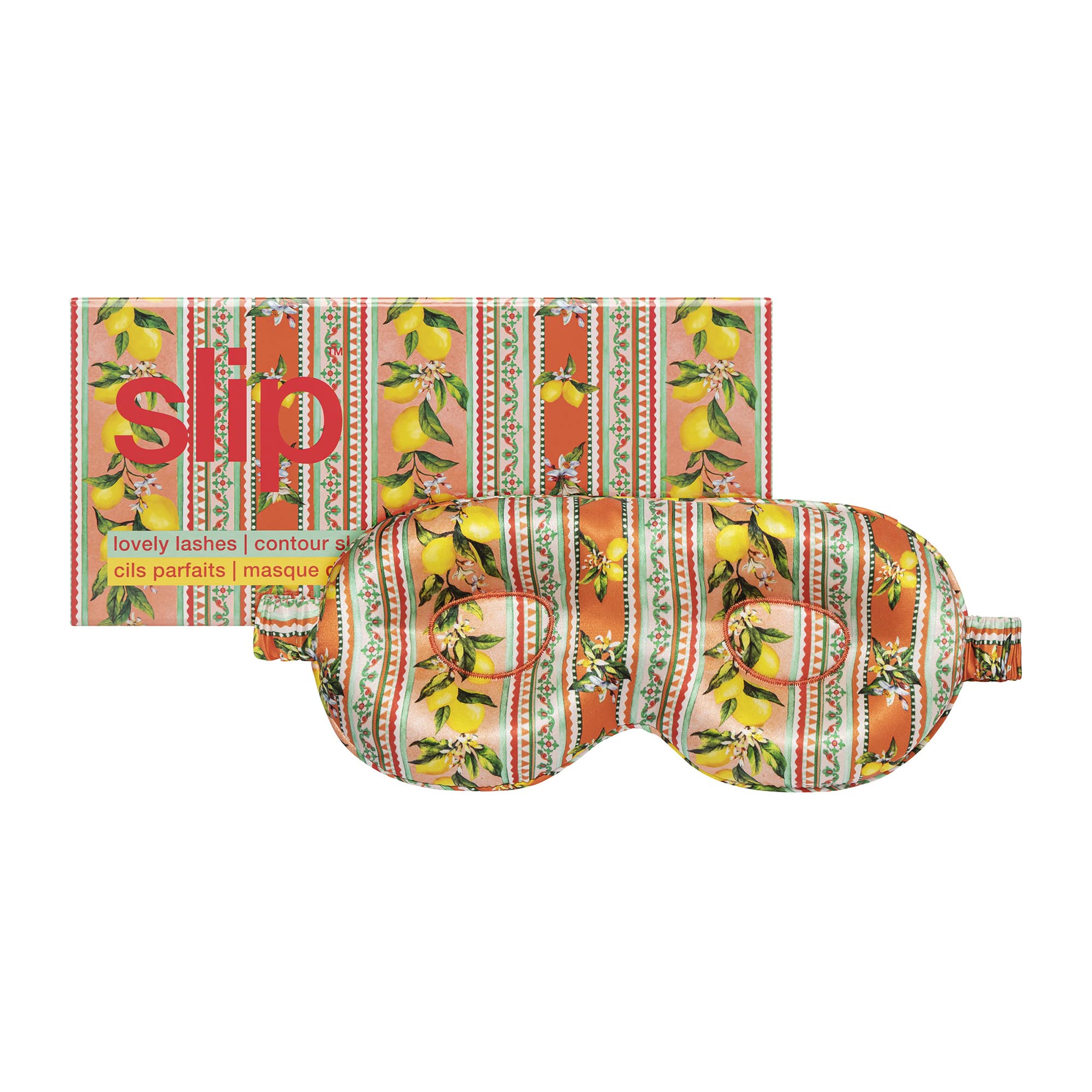 Slip Silk Lovely Lashes - Contour Sleep Mask Portofino (One Size) - 100%  Pure Mulberry 22 Momme Silk Eye Mask - Comfortable Sleeping Mask with  Elastic Band + Pure Silk Filler and Internal Liner