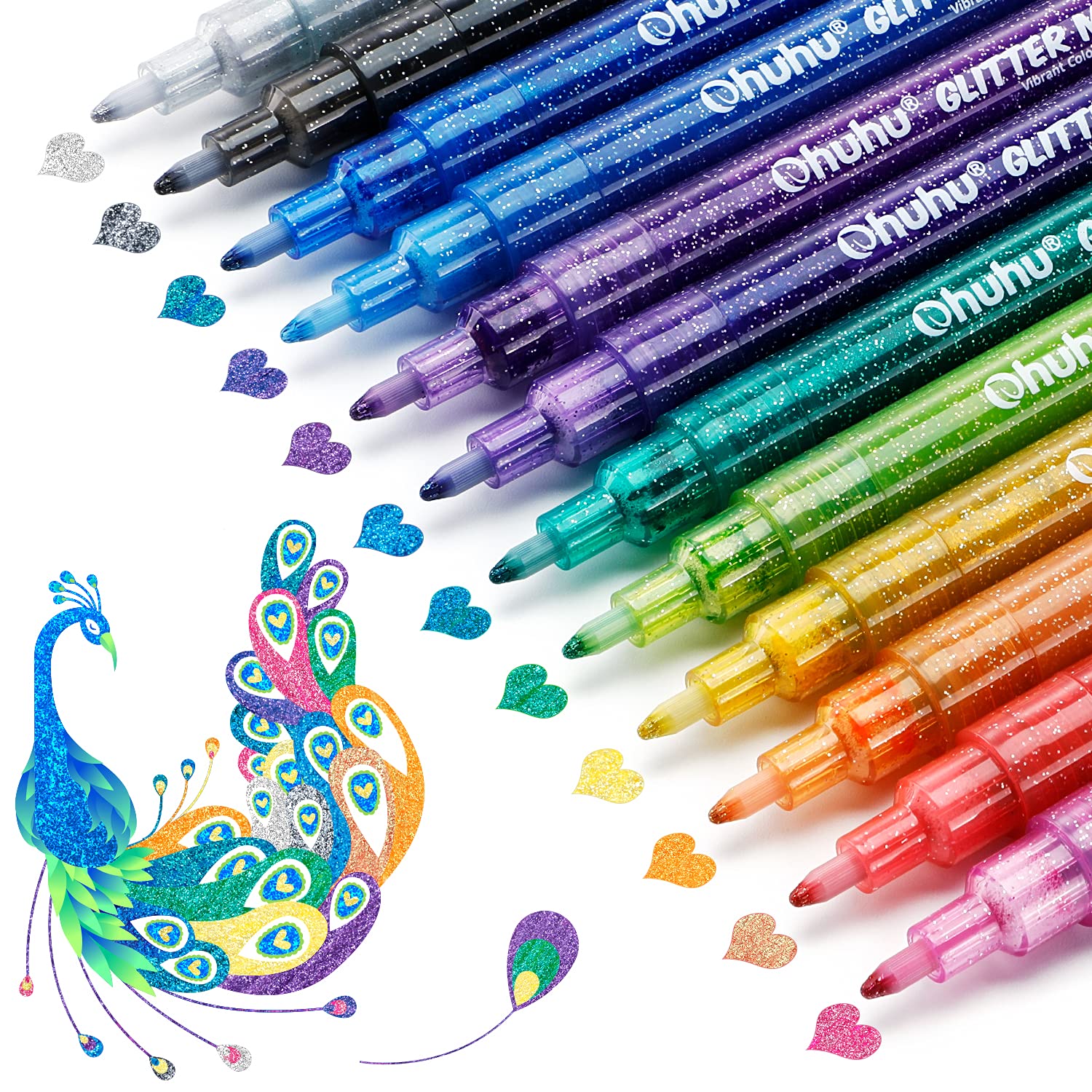 12/24 Colors Markers Colored Pen Set Long-Lasting Special Craft Paint Pens  for Kids Painting DIY Design 24 Colors 