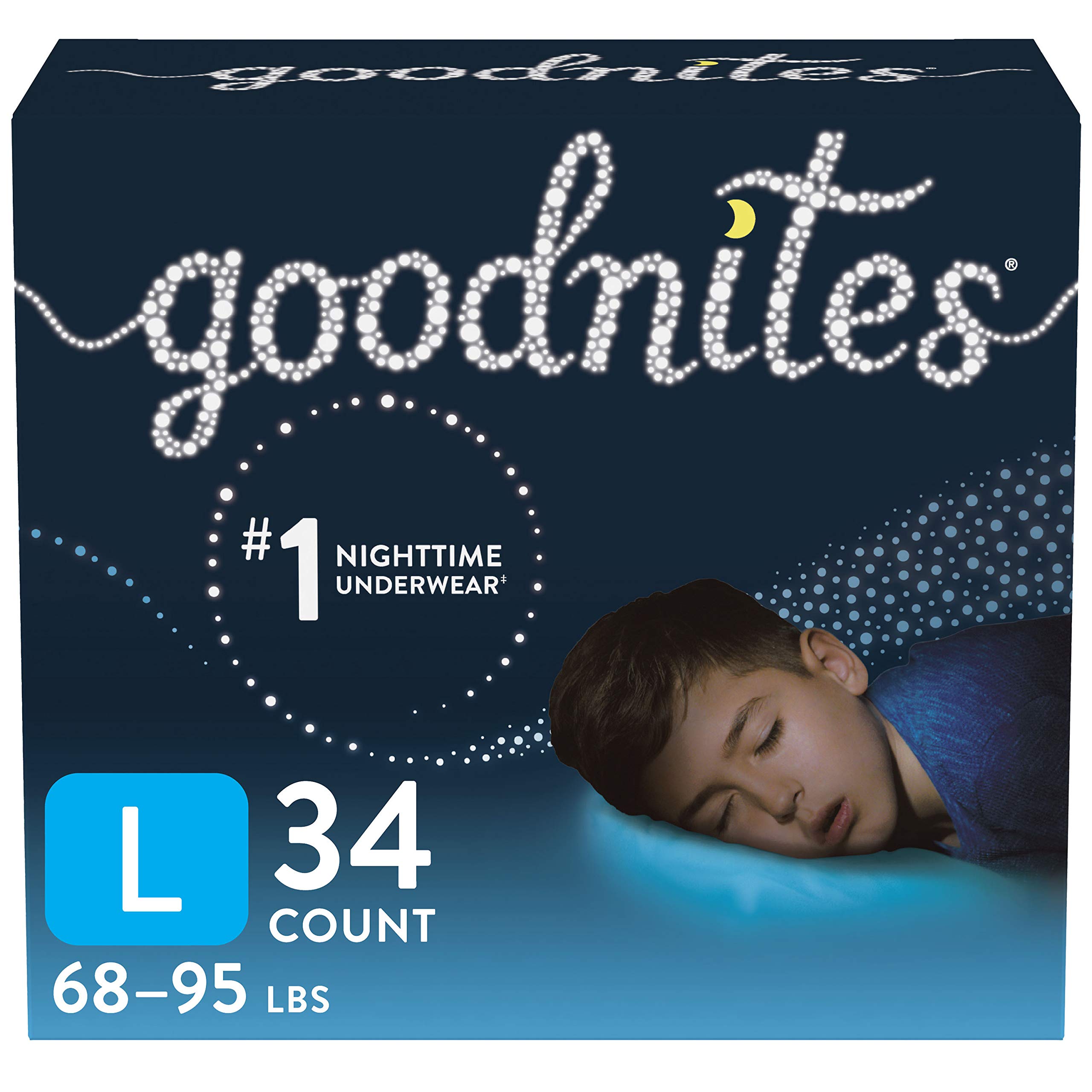 GoodNites Huggies Goodnites Training Pants, Boys Bedwetting NightTime  Underwear, Size S/M, 43-68 lbs, 14 Count