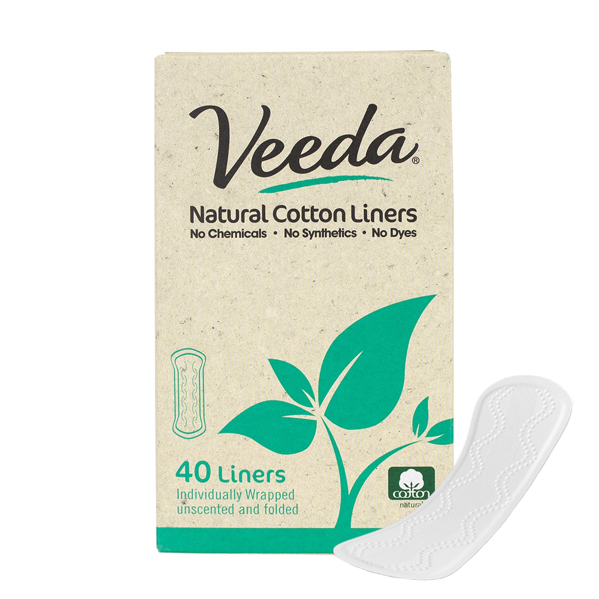 Veeda Ultra-Thin 100 Natural Cotton Top Sheet Breathable Daily
