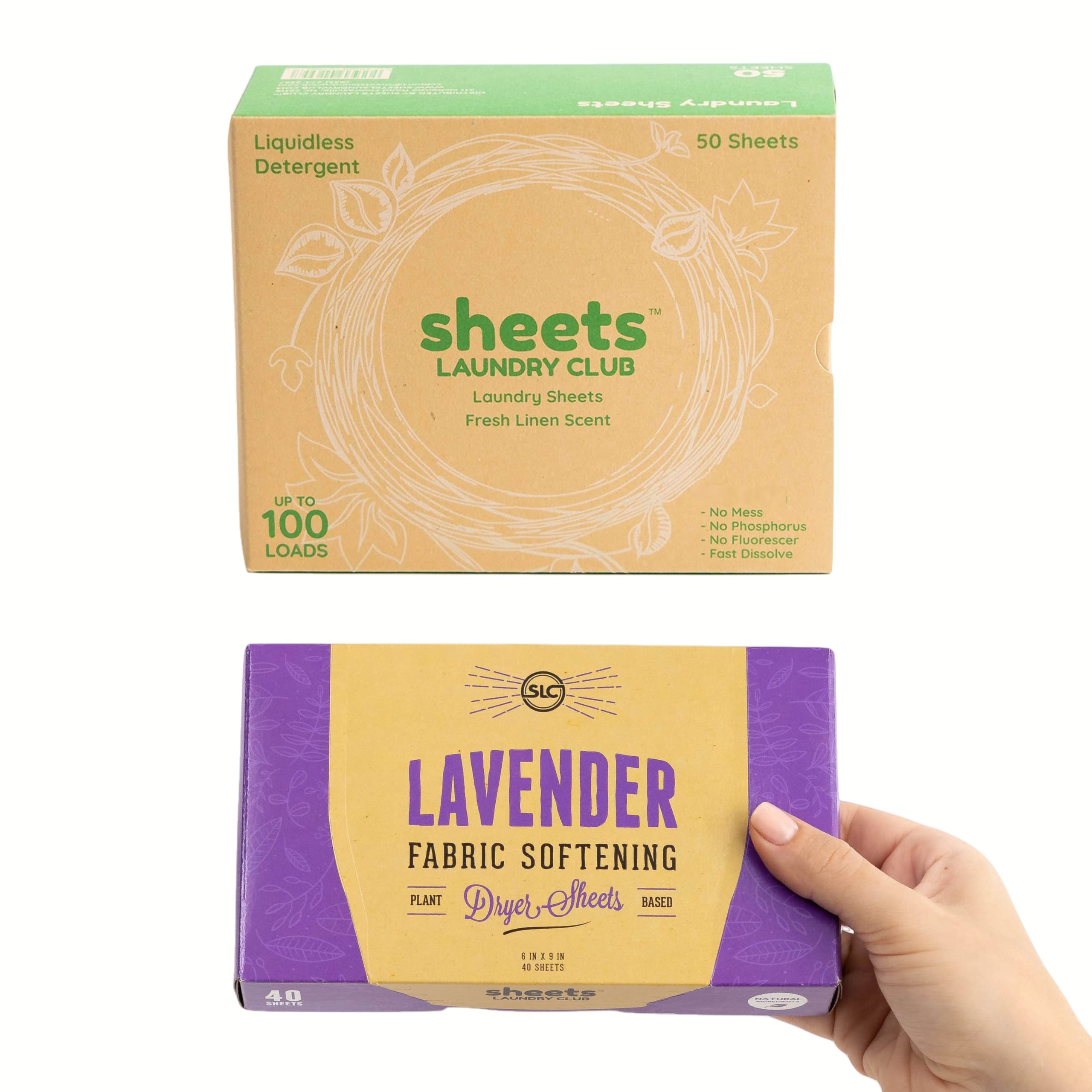 Sheets Laundry Club - As Seen On Shark Tank - Laundry Detergent - (Up to  100 Loads) 50 Laundry Sheets- Fresh Linen Scent - No Plastic Jug - New