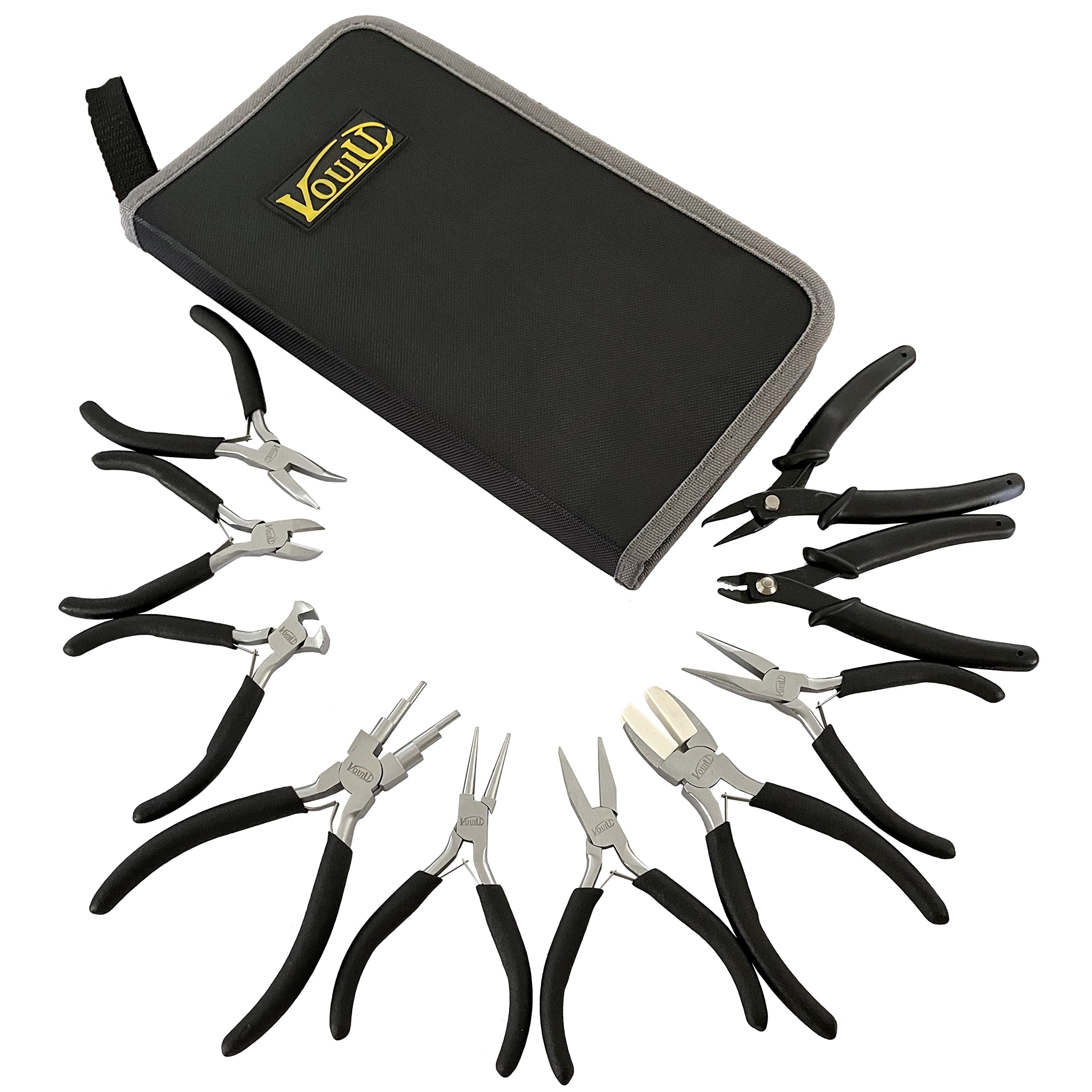 8-Piece Jewelry Pliers Set with Case