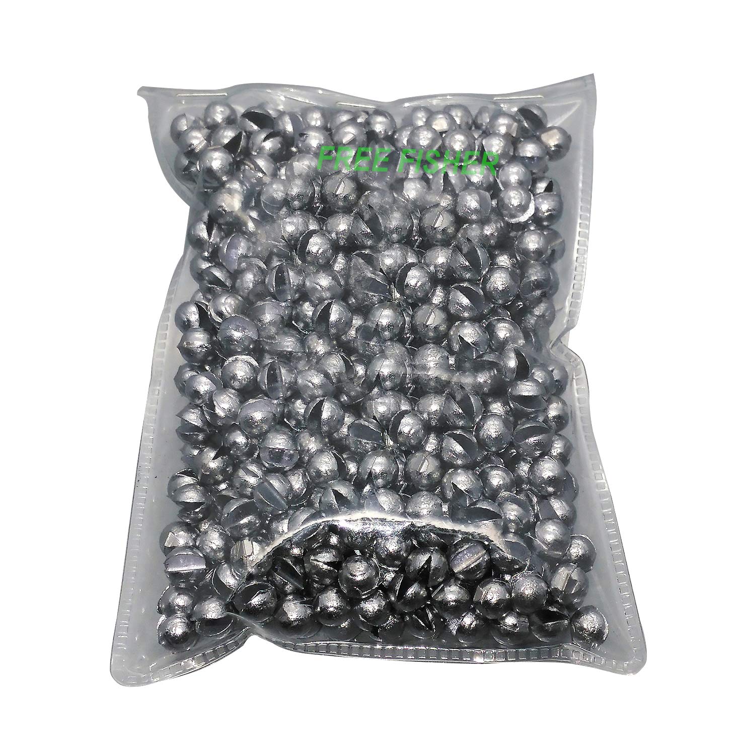 100Pcs Fishing Lead Split Shot Rig Sinker Weights Sinkers Pure Tin  Removable
