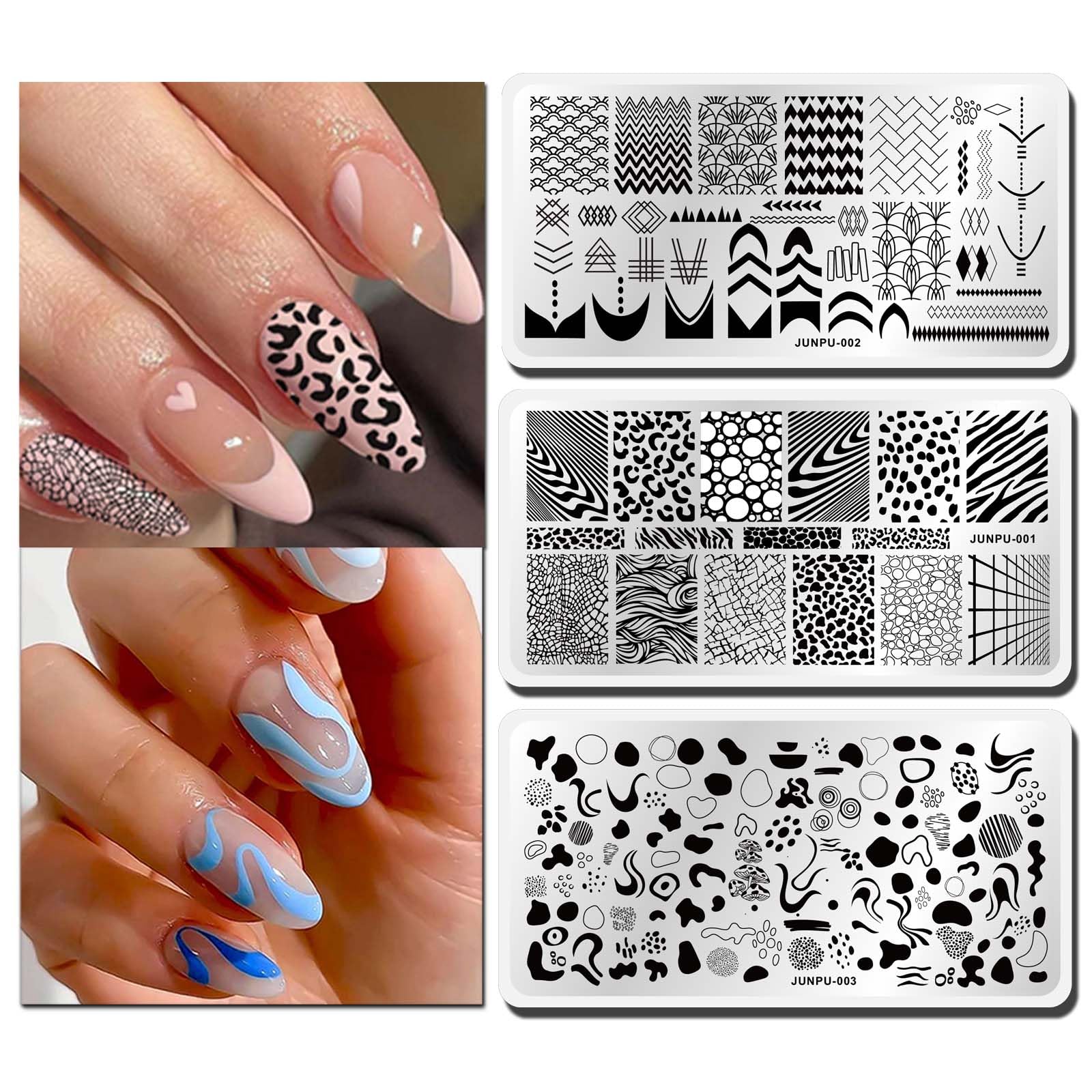 Transfer Template Nail Stamp Template Manicure Stencil Nail Art Stamping  Plates | eBay