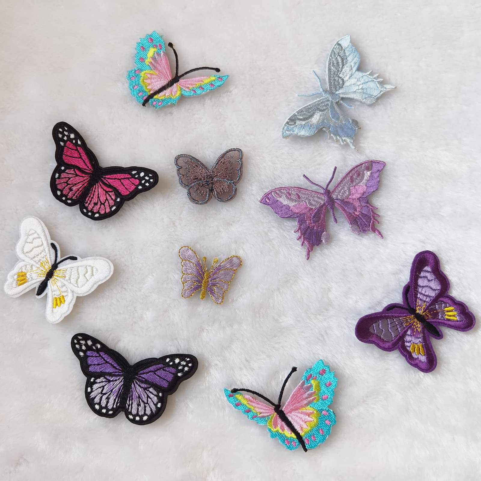  SEWACC 10pcs Patch Butterfly Appliques Animal Stickers Vintage  Ornaments Jeans Vintage Decor Glitter Stickers for Kids Appliques for  Clothes Kids Costume Child The Iron Repair Polyester : Arts, Crafts & Sewing