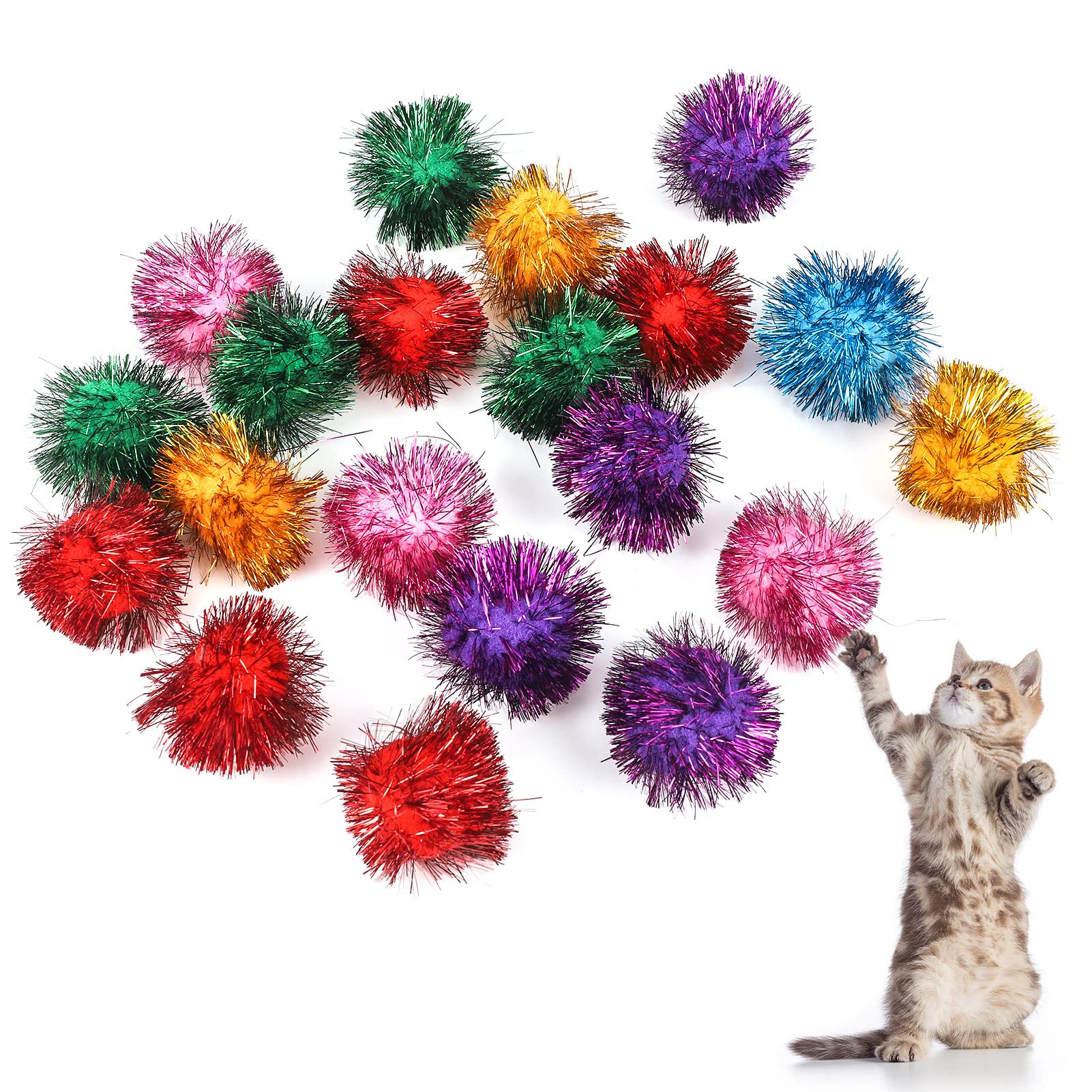 Cat pom pom balls best sale