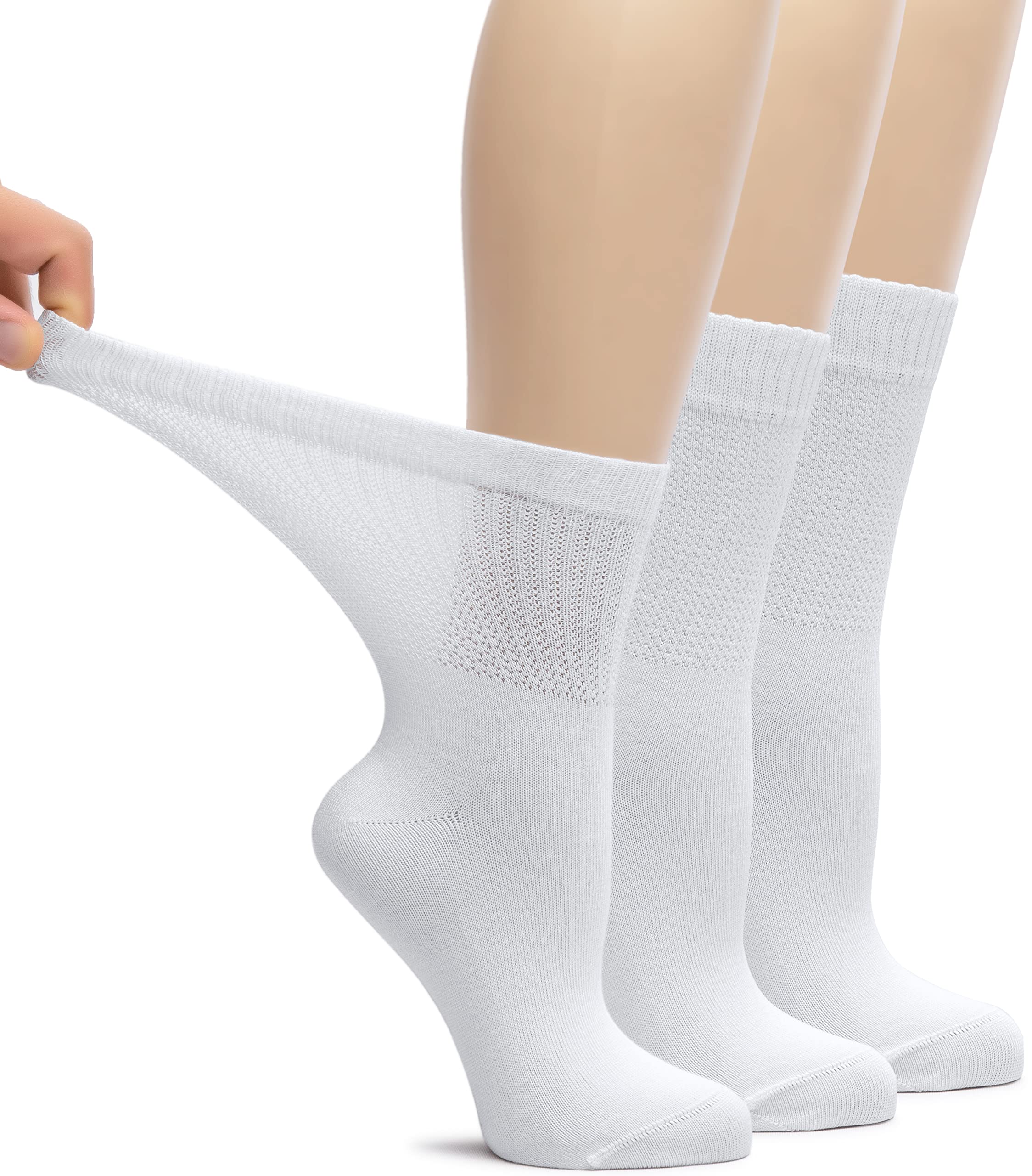 Soft Fit Smooth Toe Crew Socks