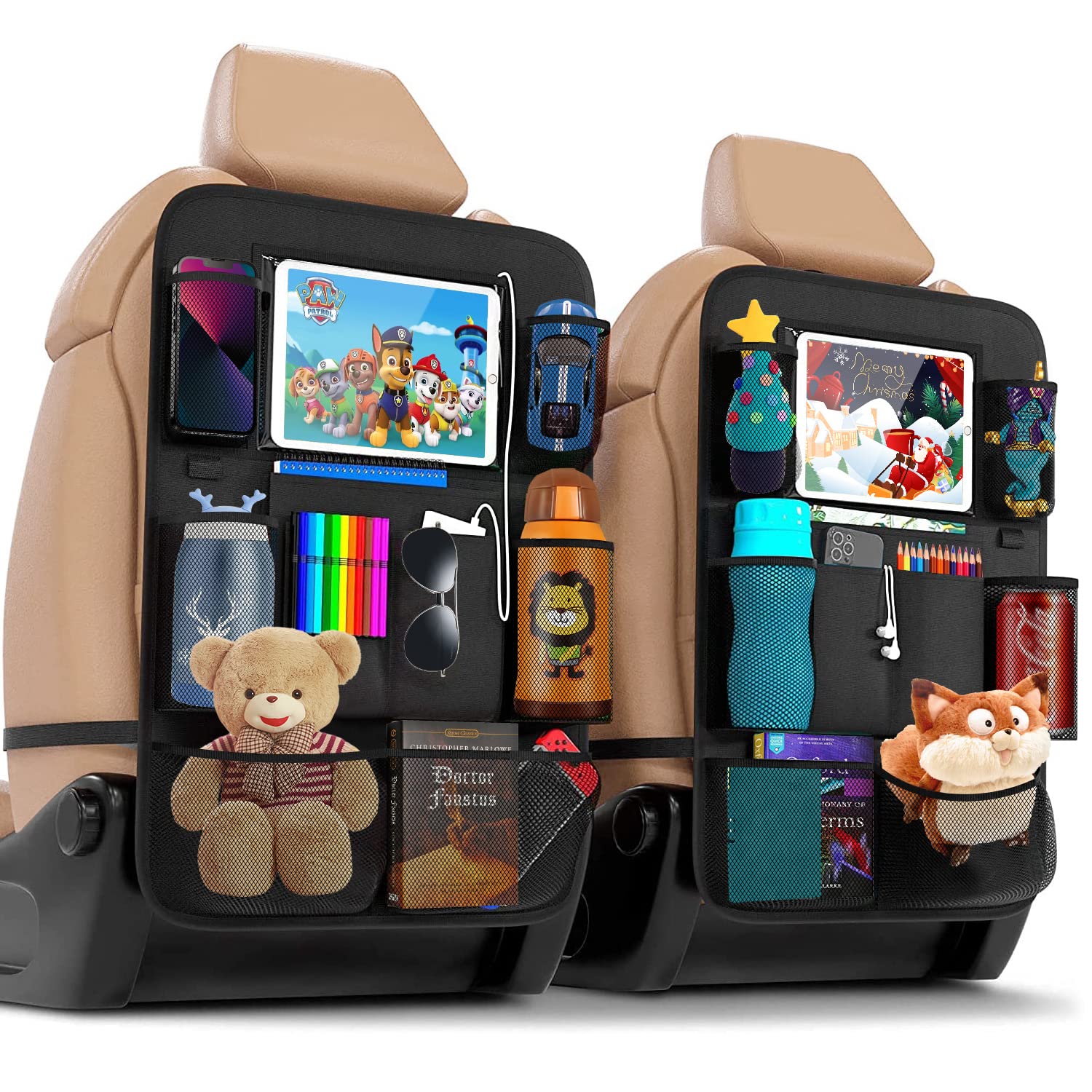 Children's car back clearance seat organiser