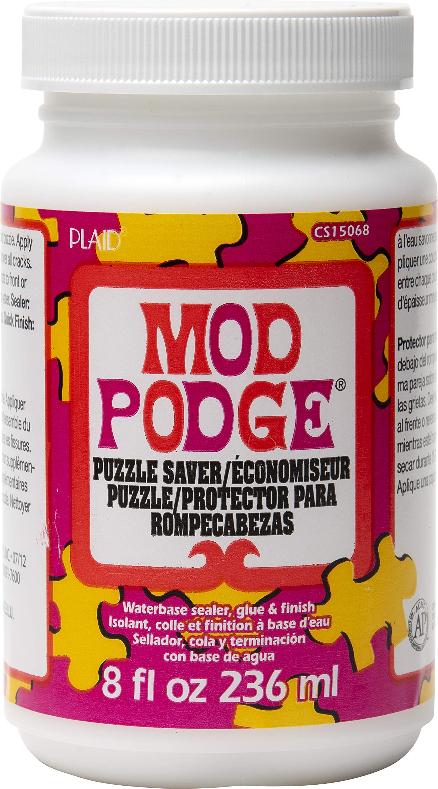 Mod Podge Puzzle Saver (8-Ounce), CS15068, White 8 oz Puzzle Saver