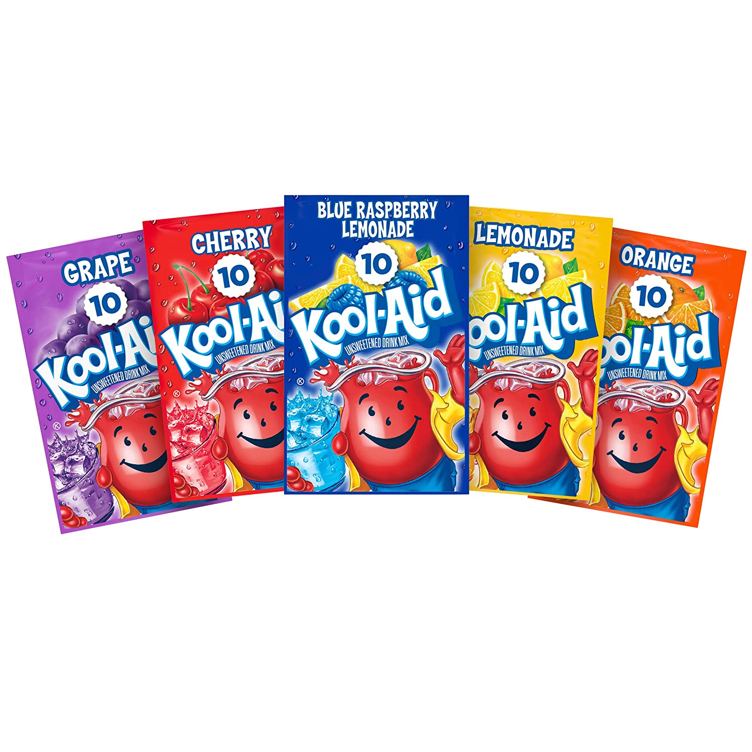 Kool-Aid Unsweetened Grape Artificially Flavored Powdered Drink Mix, 0.14  oz. Packet 