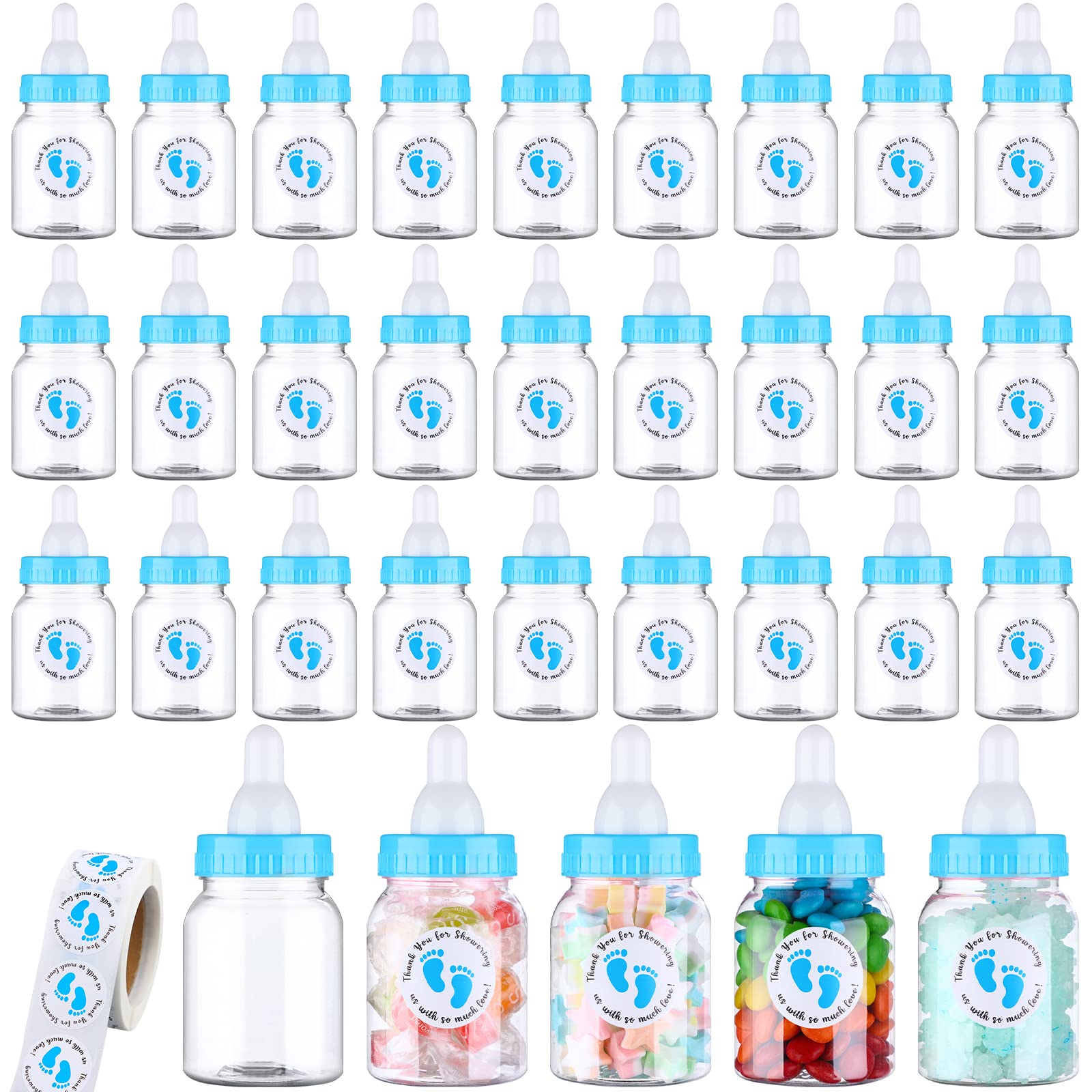 Amazon.com: CHolic 36Pack PET Clear Favor Boxes with Ribbon, Thank You tag  and pearl, 2.4 x 2.4 x 2.4 inches Plastic Gift Boxes Small Clear Boxes for  Wedding, Party,Bridal Shower, Baby Shower