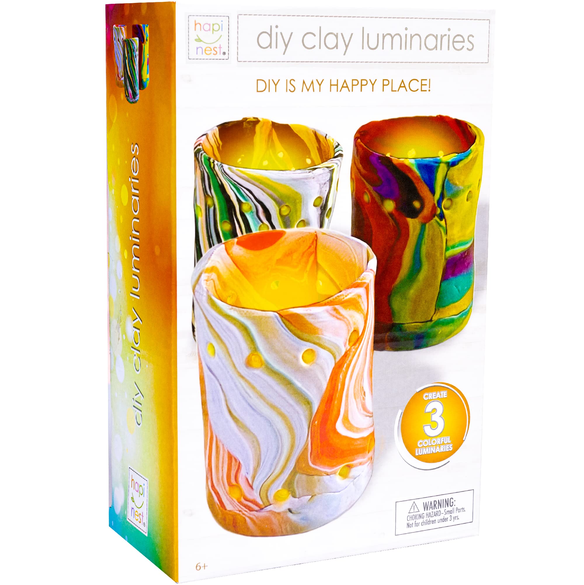 Hapinest Make Your Own Clay Luminaries Arts and Crafts Kit Gifts for Kids  Girls and Boys Teens Ages 6 7 8 9 10 11 12 Years Old and Up : Toys & Games  