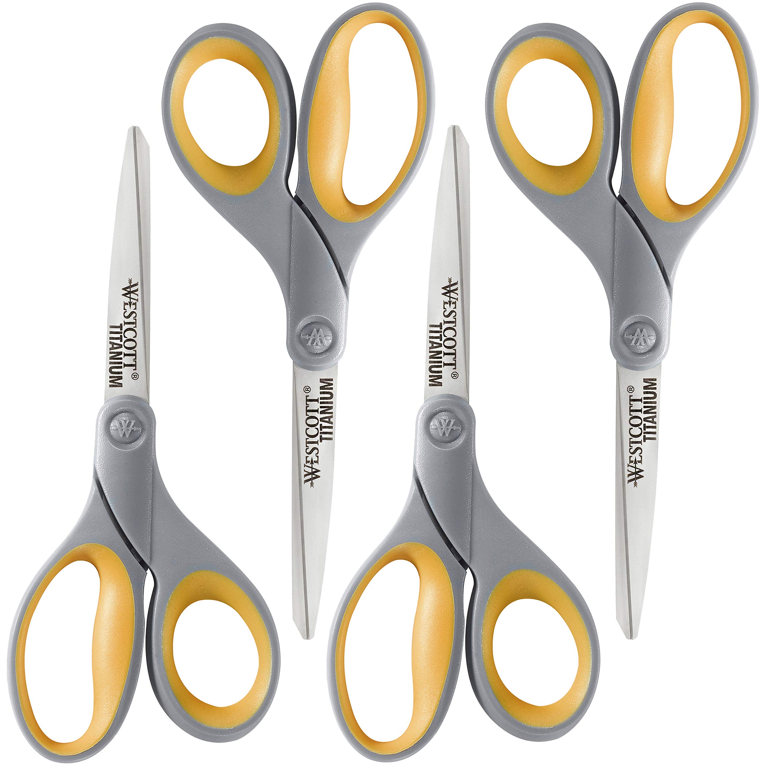 Westcott Titanium Bonded Scissors, Straight, 8 Inches
