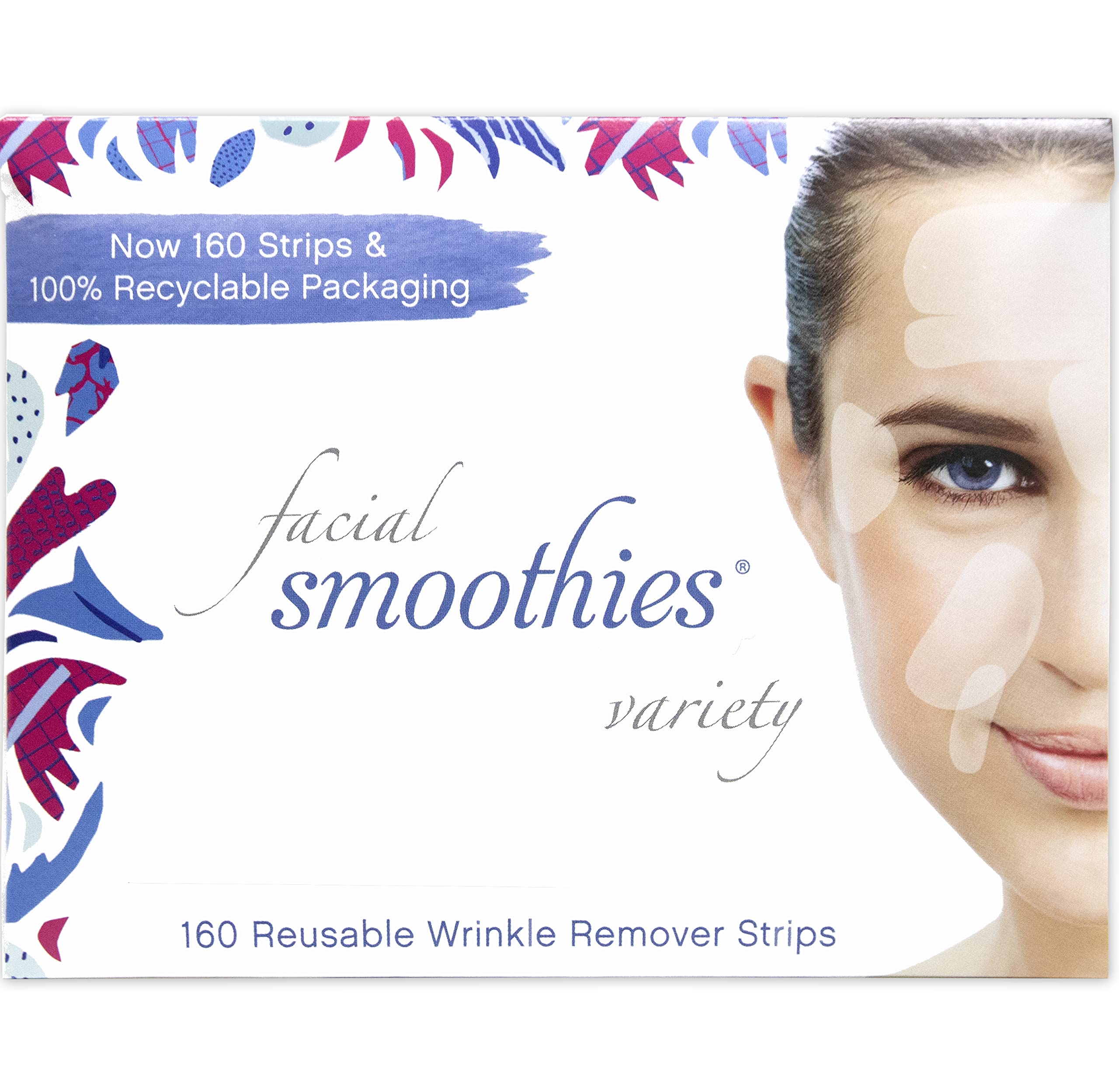 Smoothies Facial VARIETY Wrinkle Remover Strips 160 anti wrinkle