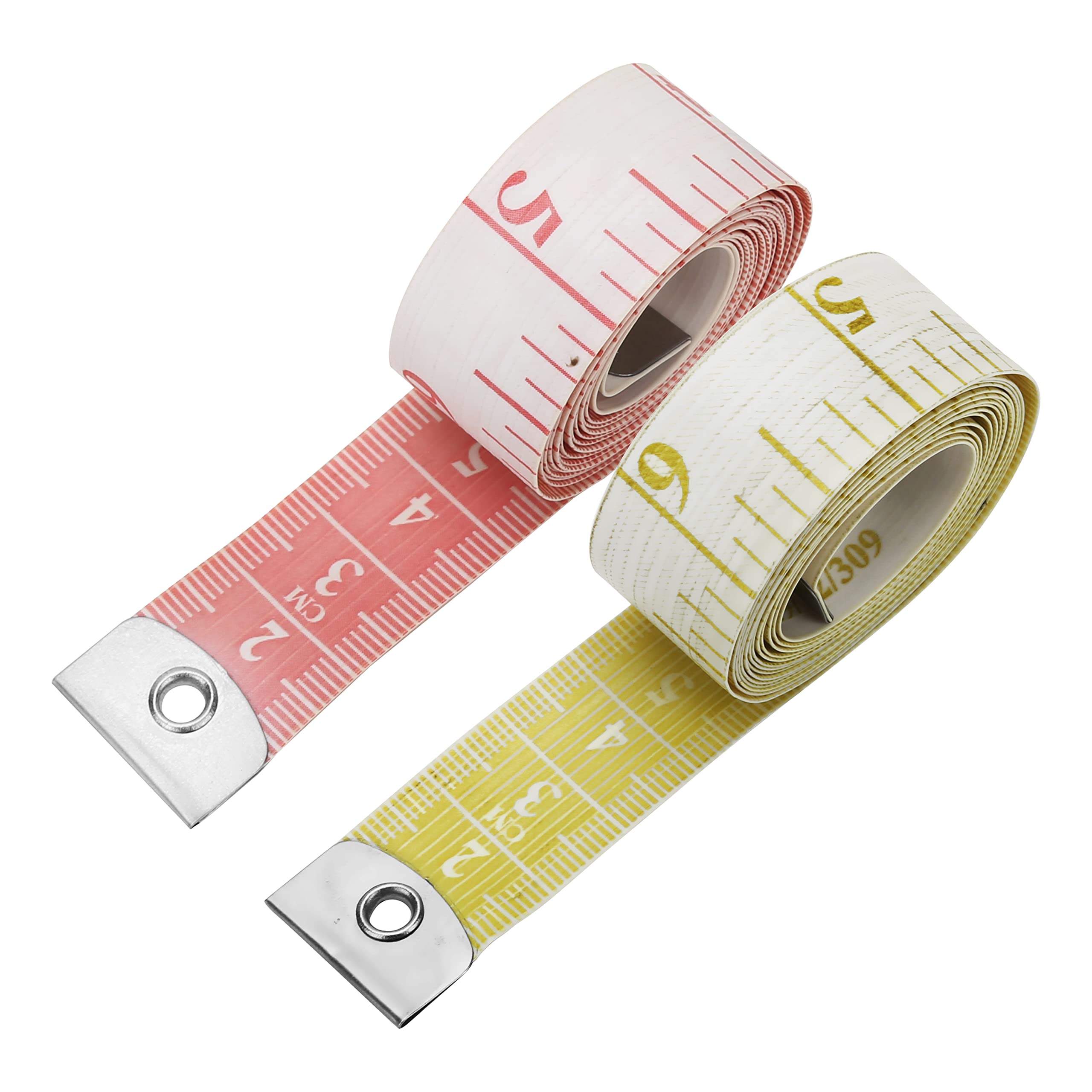  RAAJSEE Flexible Tape Measure Pack of 2, Accurate Measuring  Tape for Body, Weight Loss & Medical Measurements, Dual Scale Cloth Sewing  Tailor Ruler