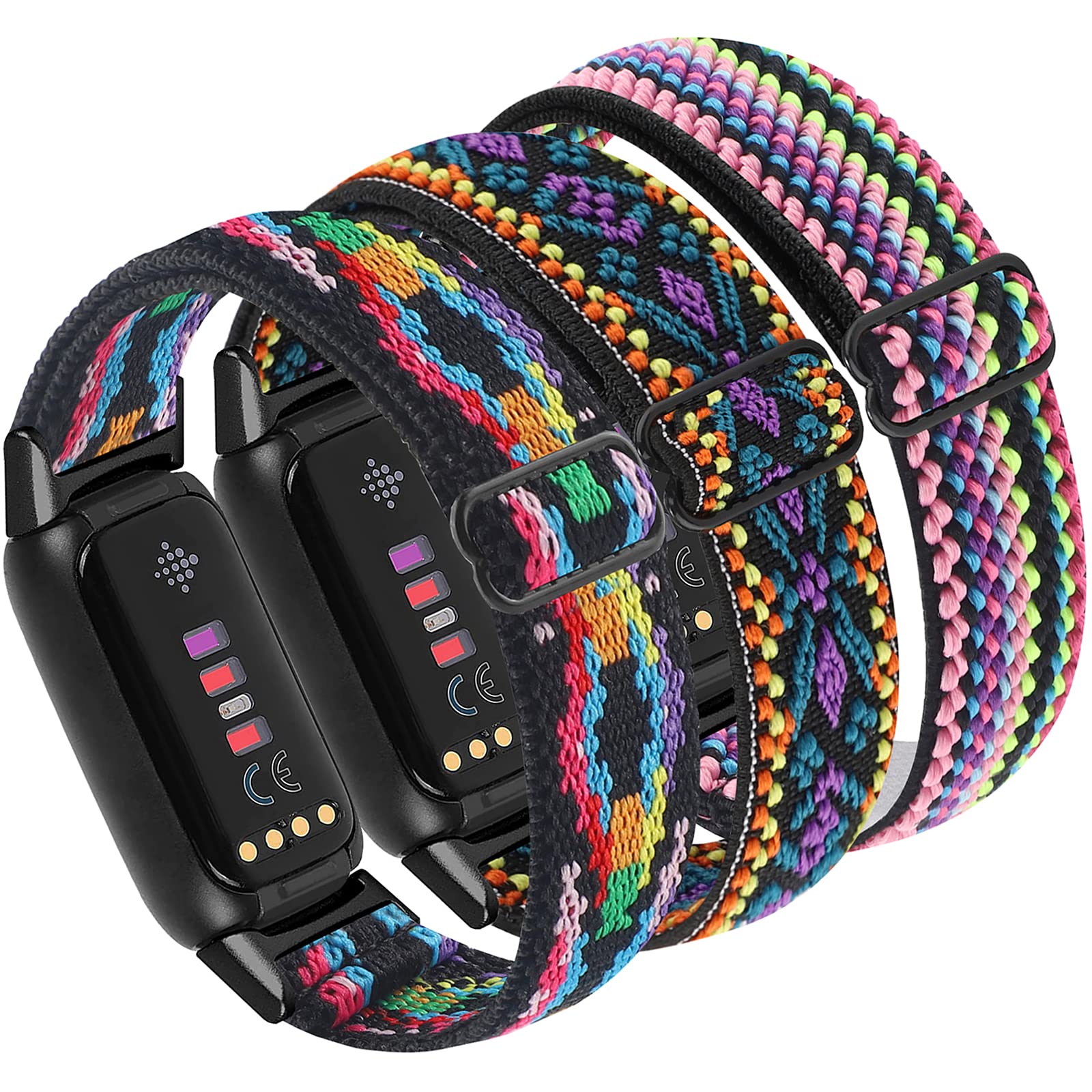 Elastic Nylon Sport Bands Compatible with Fitbit Luxe Band Fitness