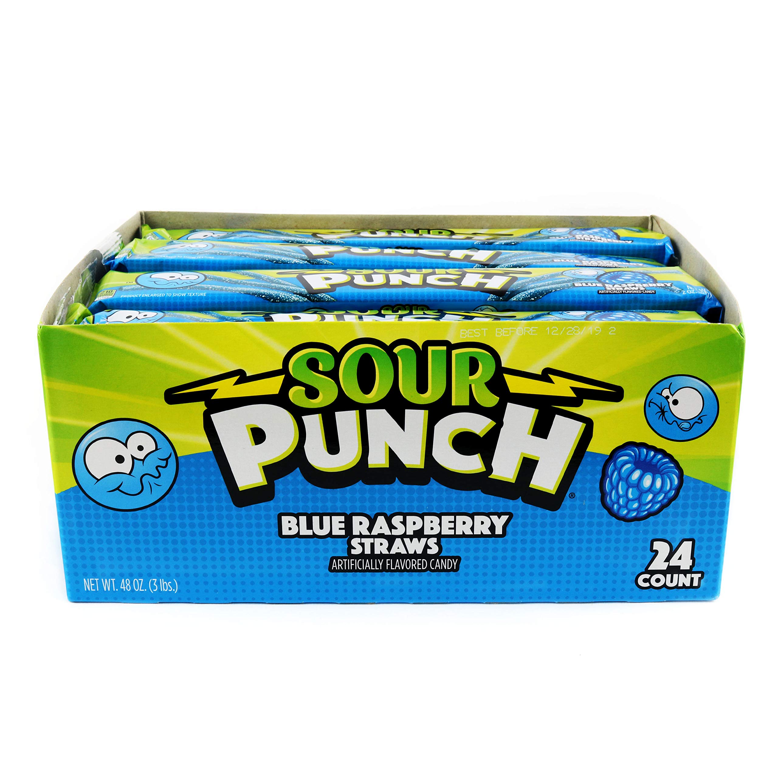 SOUR PUNCH Strawberry Straws, 4.5oz Tray