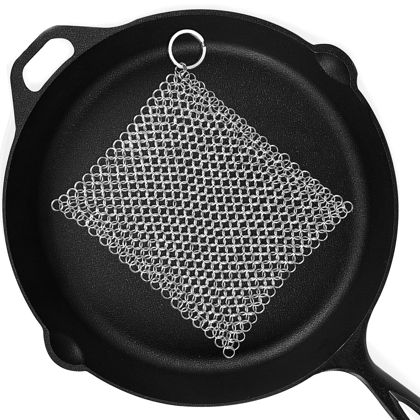 The ringer Cast Iron Cleaner 316 Stainless Steel 8x6 Inch - Top