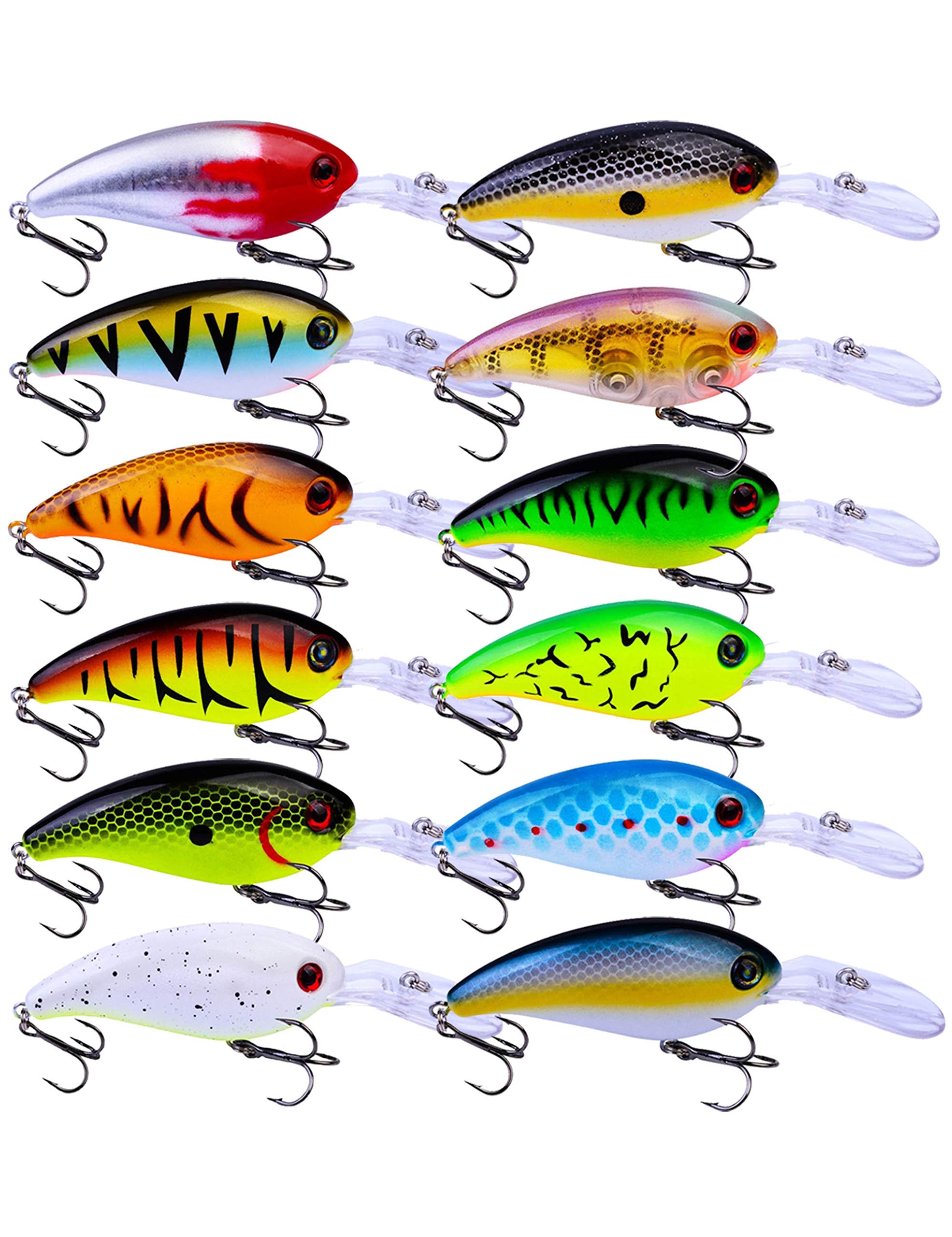  FREE FISHER 346pcs Fishing Lures Kit with Tackle Box Included  Crankbait, Minnow, Spinnerbaits, Spoons, Soft Lures, Jigs, Hooks, Bait  Rigs, Weights Sinkers, Topwater Lures Freshwater Saltwater : Sports &  Outdoors