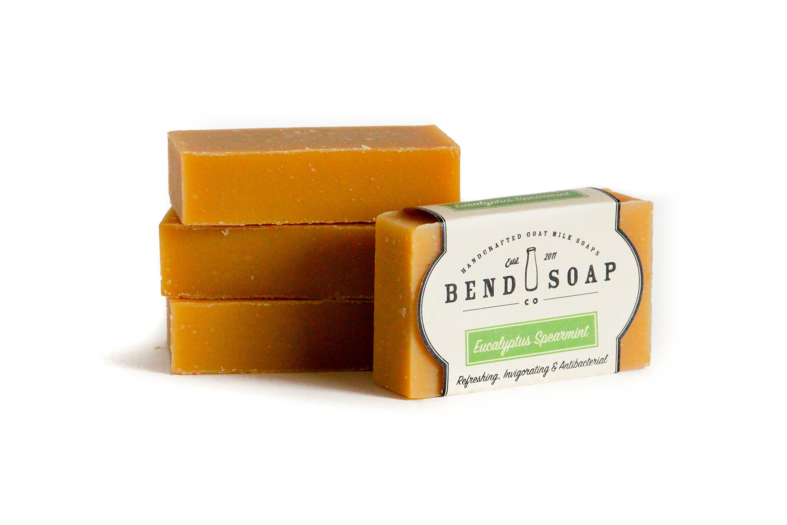 Naturally Scented Handmade Eucalyptus Soap with Goat's Milk