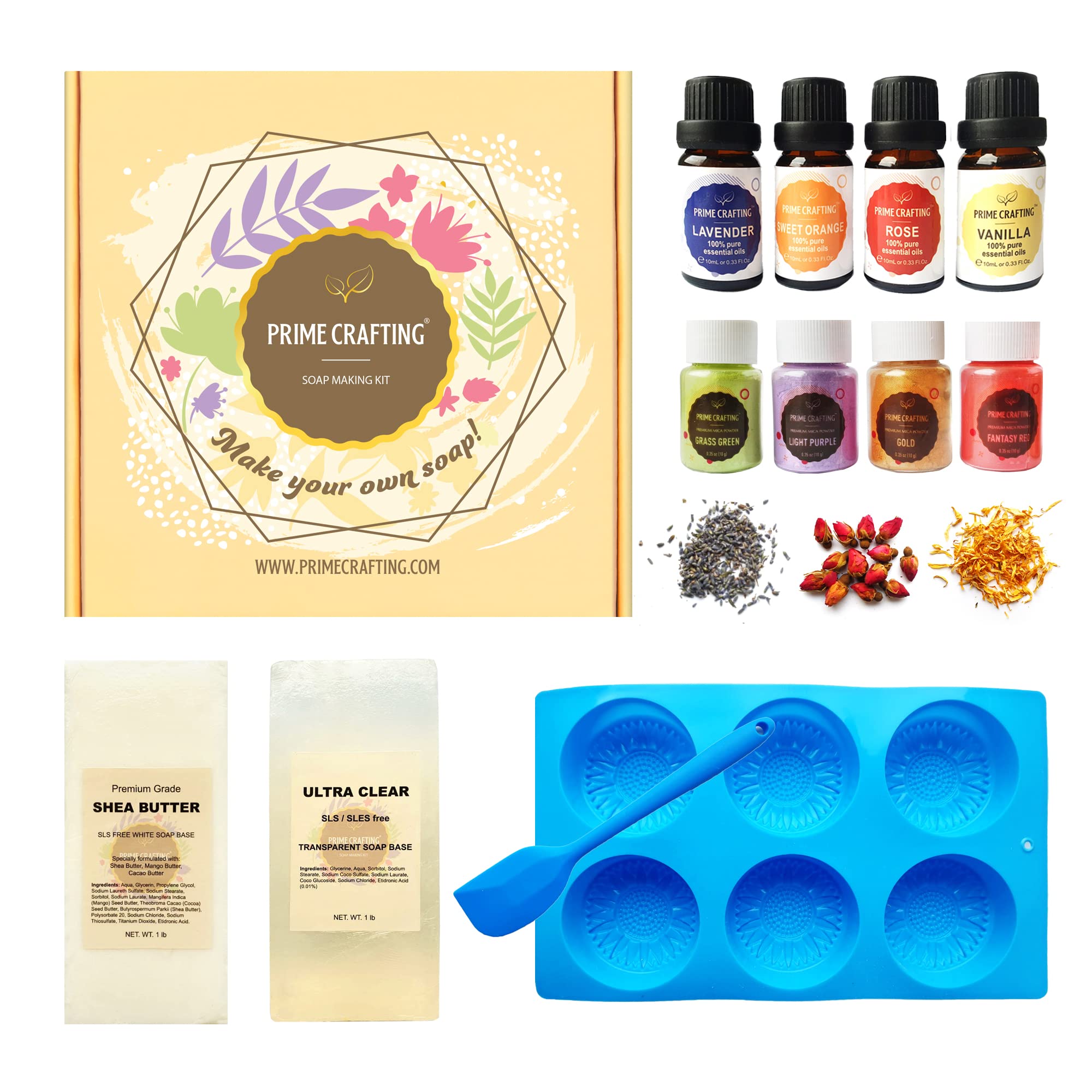 Premium Soap Making Kit Melt And Pour Shea Butter Soap Base With