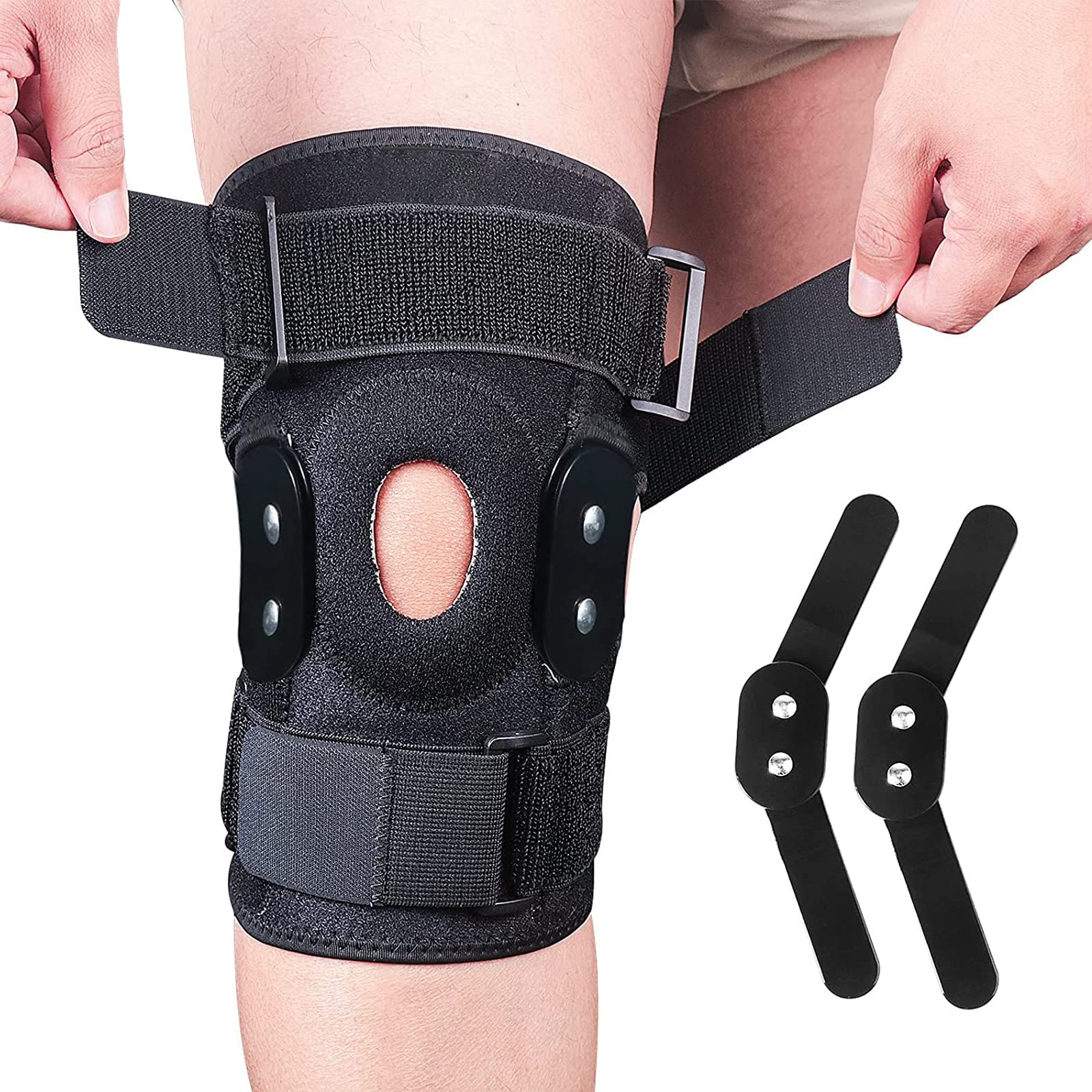 Hinged Knee Brace - Relieves ACL, MCL, Meniscus Tear, Arthritis, Tendon  Pain - O