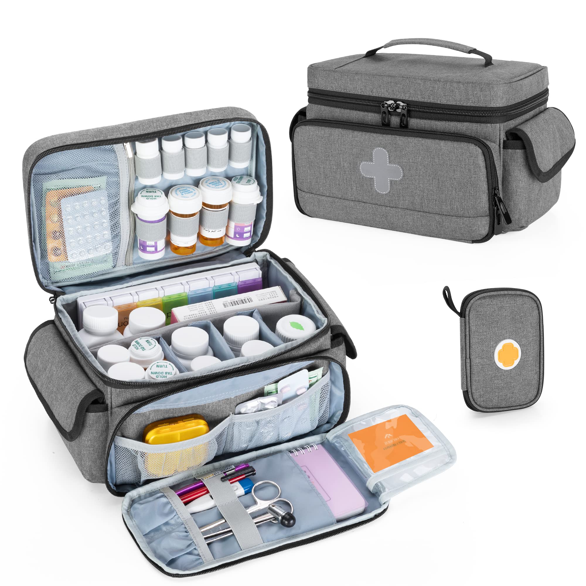 Medicine Storage Bag Organizer (empty Bag), Portable Small Pill