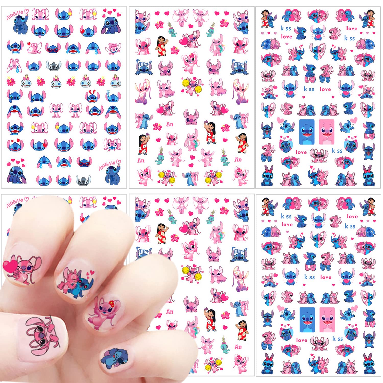 Lilo and Stitch Nail Stickers 
