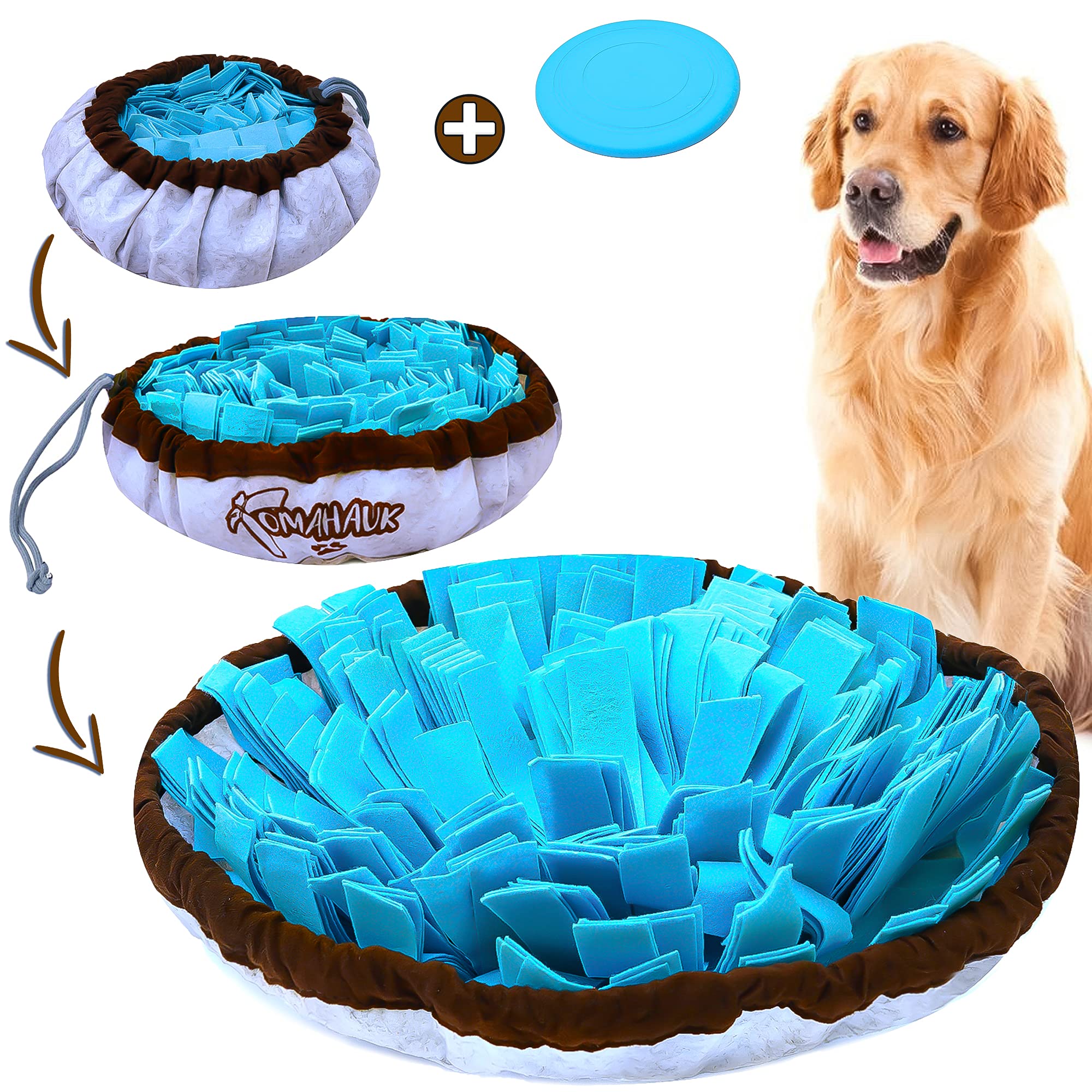 TOMAHAUK Snuffle Mat for Dogs Interactive Feed Game/Dog Puzzle Toy That  Helps with Stress Relief