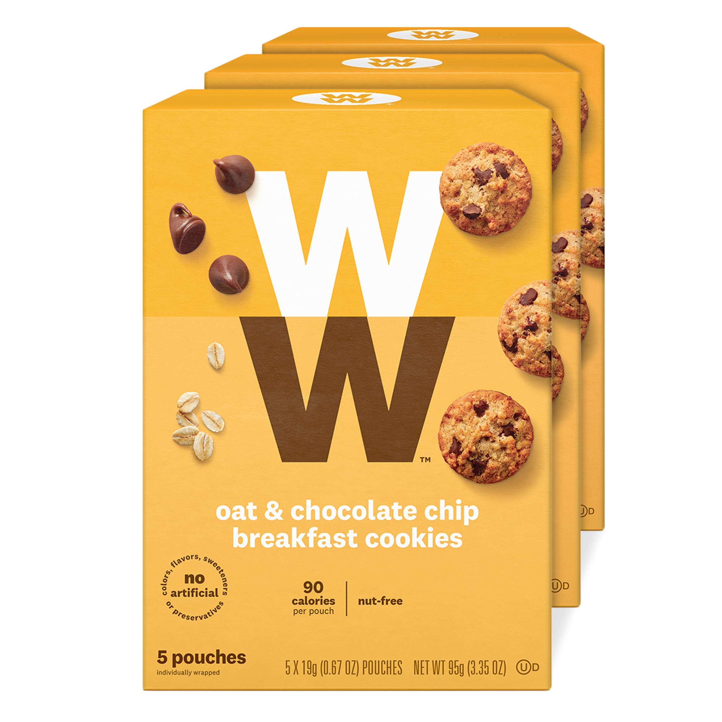 WW Oat & Chocolate Chip Breakfast Cookies - 3 SmartPoints, Nut Free - 3 