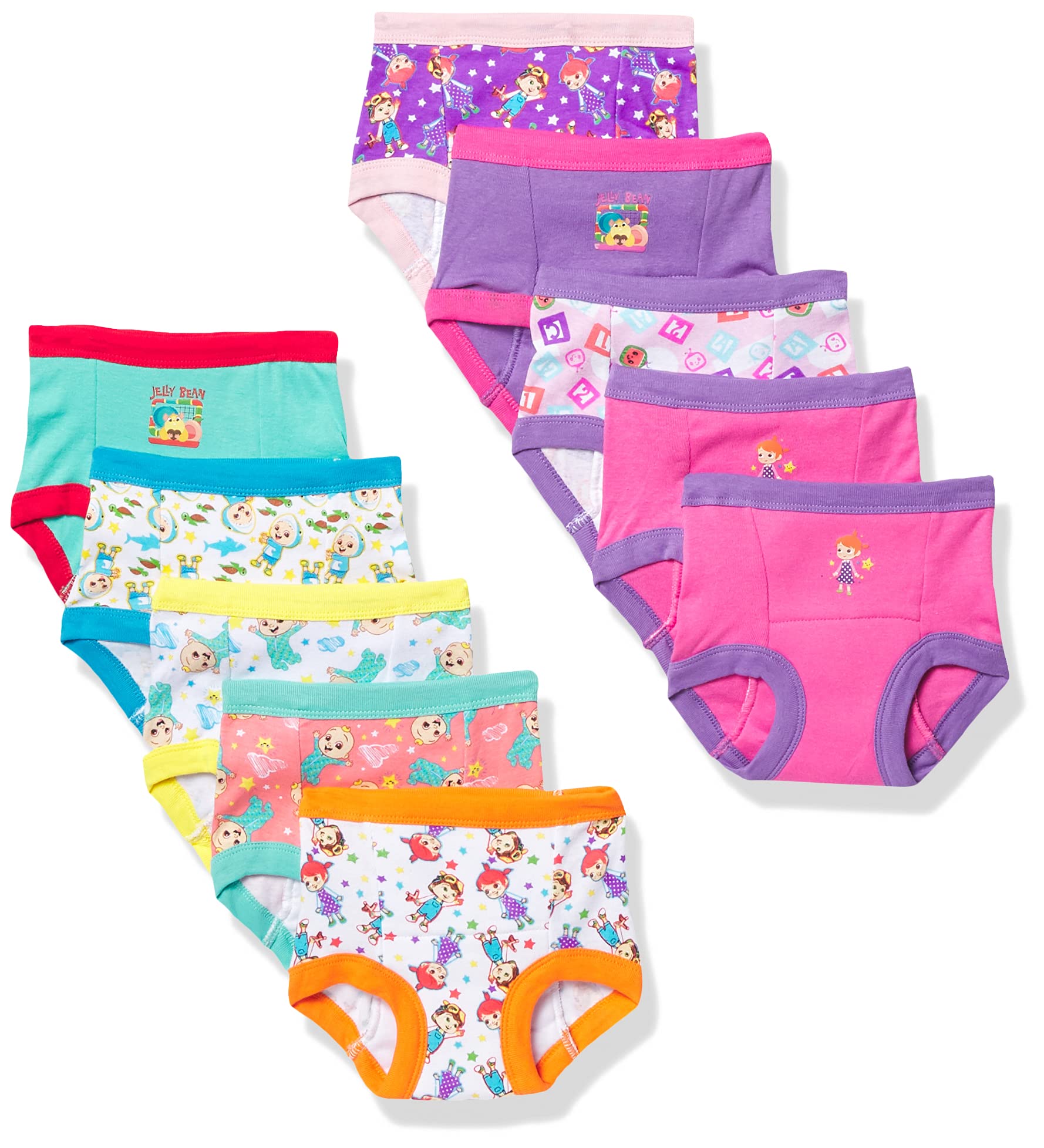  Coco Melon 7-Pack Girls Training Pants Underwear 100% Cotton  Fun Potty Training (3T) : Baby