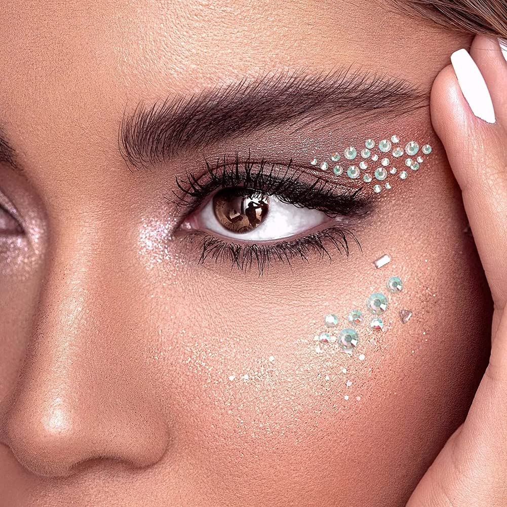 Face Gems Eye Jewels Rhinestones Gems Crystals Pearls Stickers Festival  Diamonds for Face Makeup Euphoria Diamonds Hair Body Rhinestones Gems  Jewels for Eyes Stickers Stick on for Women 